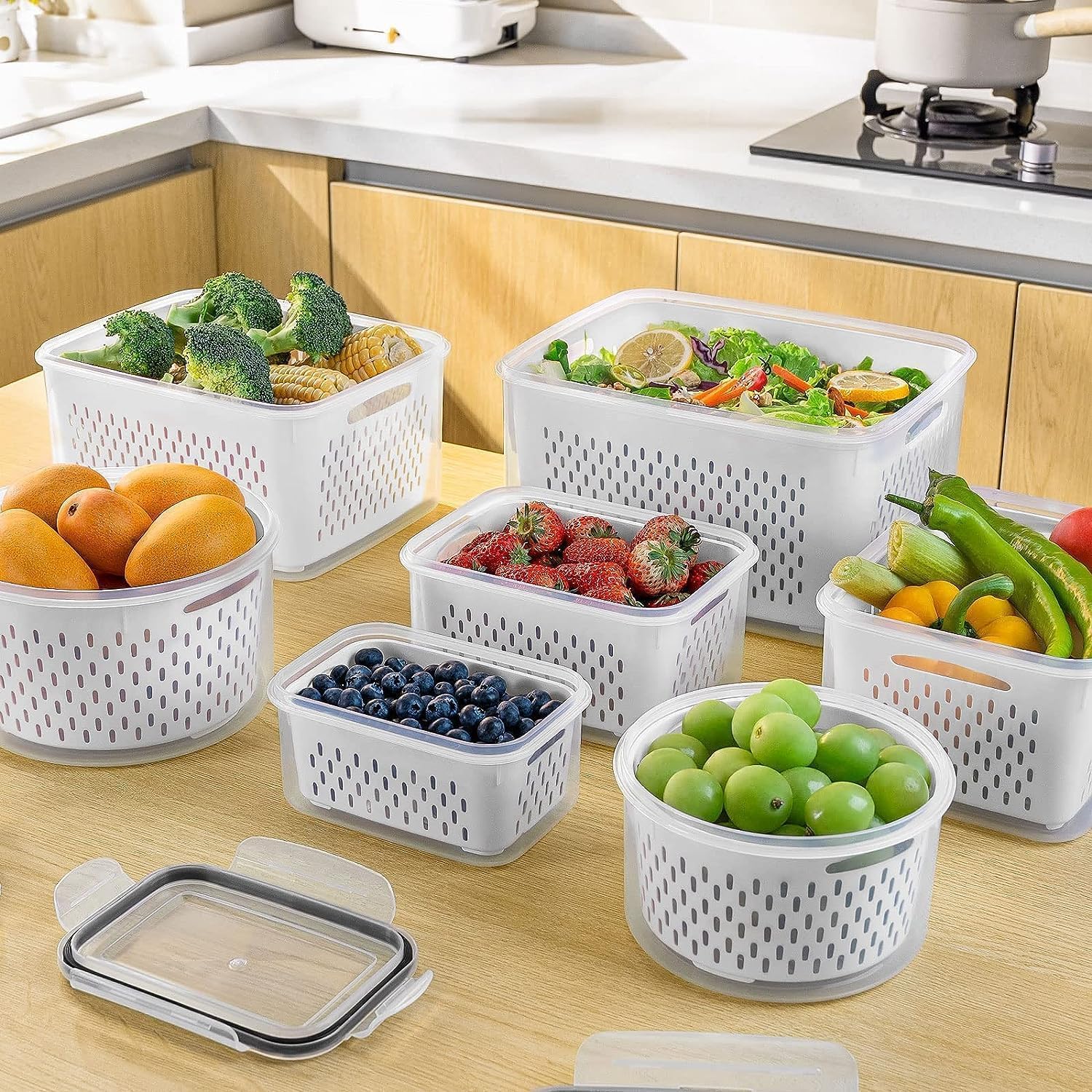 Airtight Fruit Storage Container for Refrigerator - Image 6