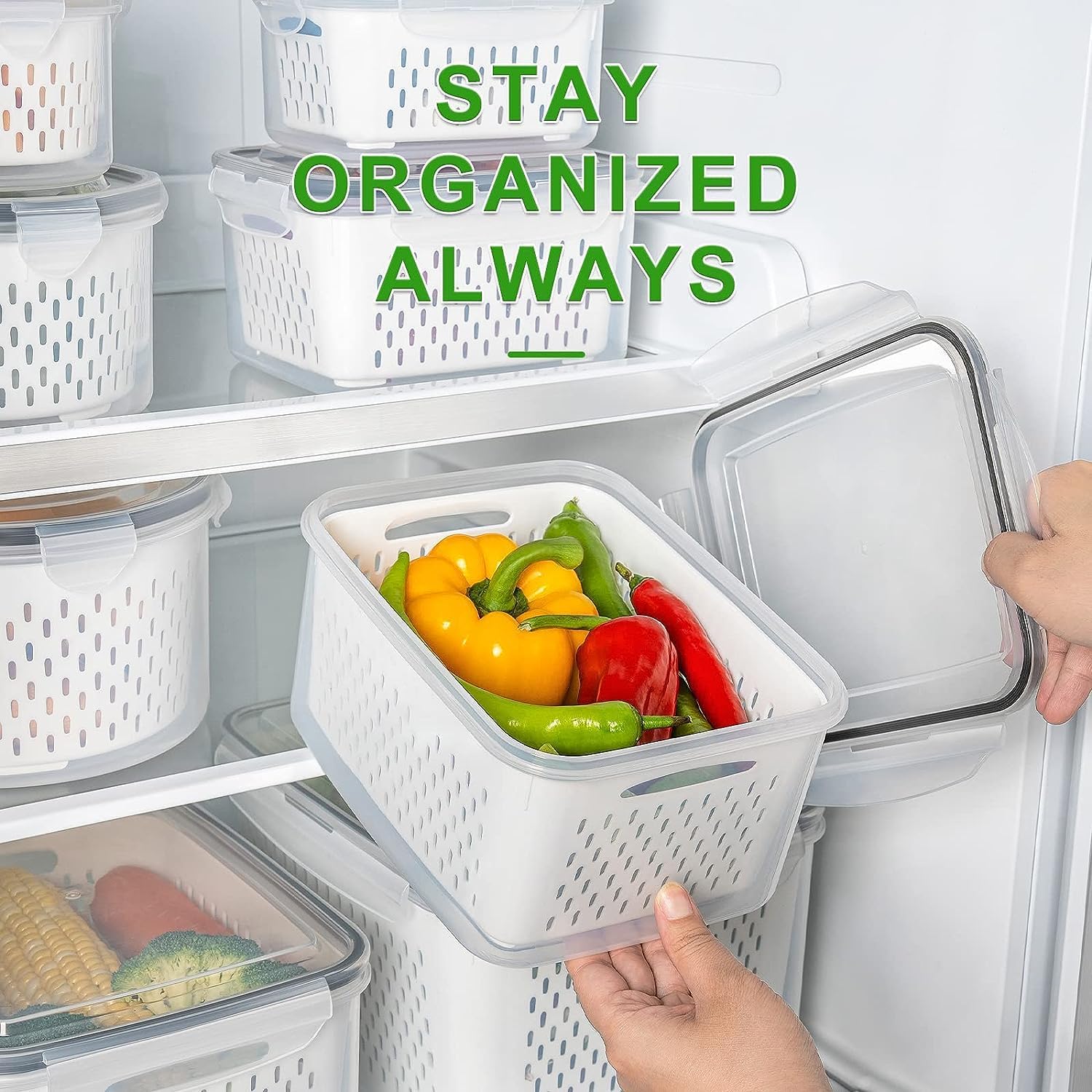 Airtight Fruit Storage Container for Refrigerator - Image 7