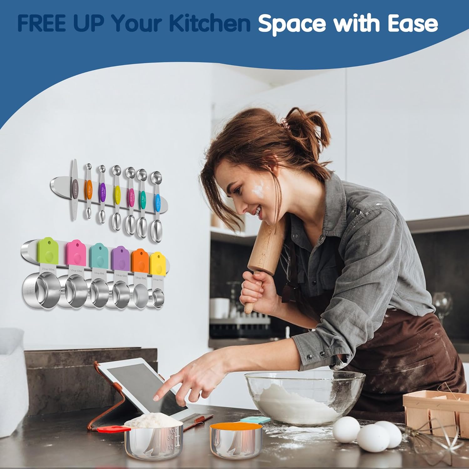 Magnetic Measuring Cups and Spoons Set - Image 5