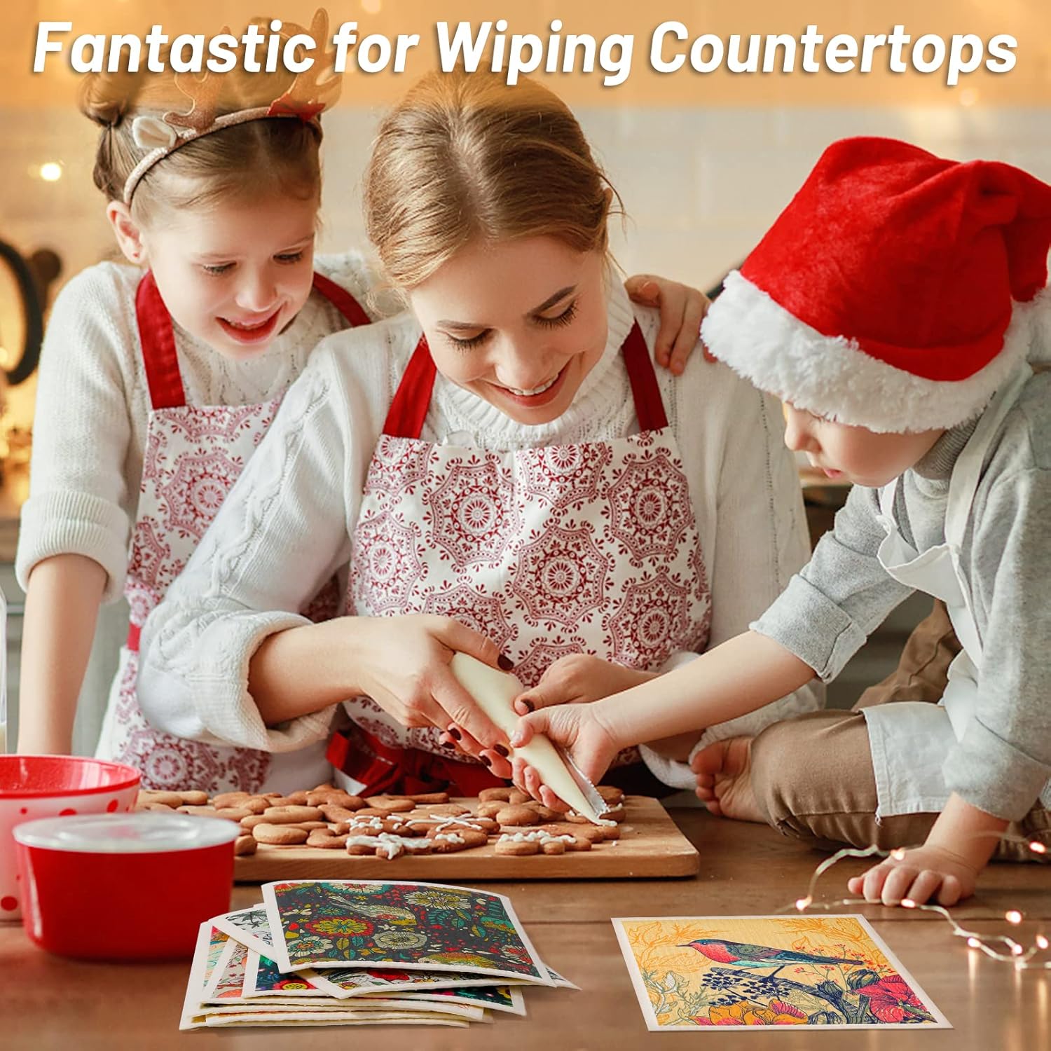 Lucomb 8 Pack Swedish Dishcloths for Kitchen - Image 3