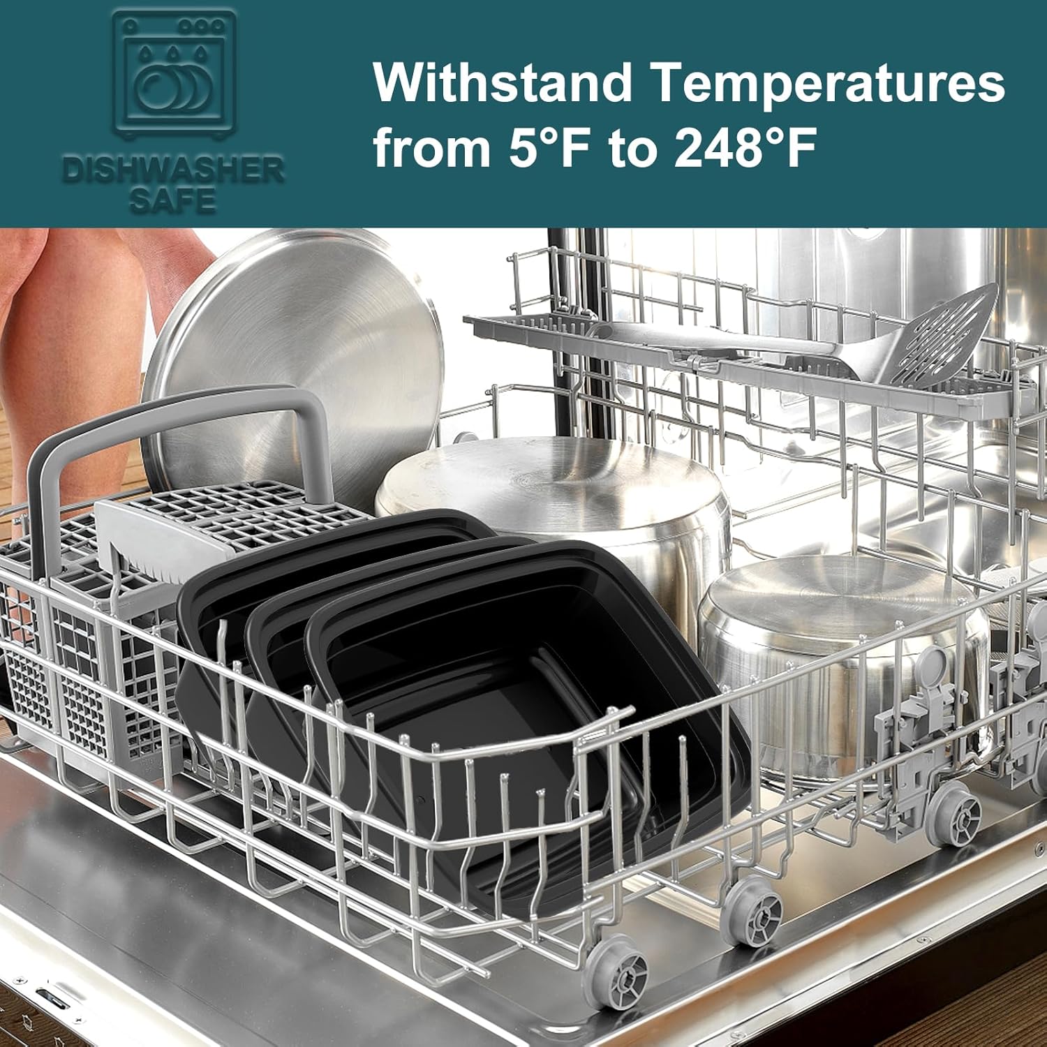 50 Pack Reusable Food Prep Containers - Image 6