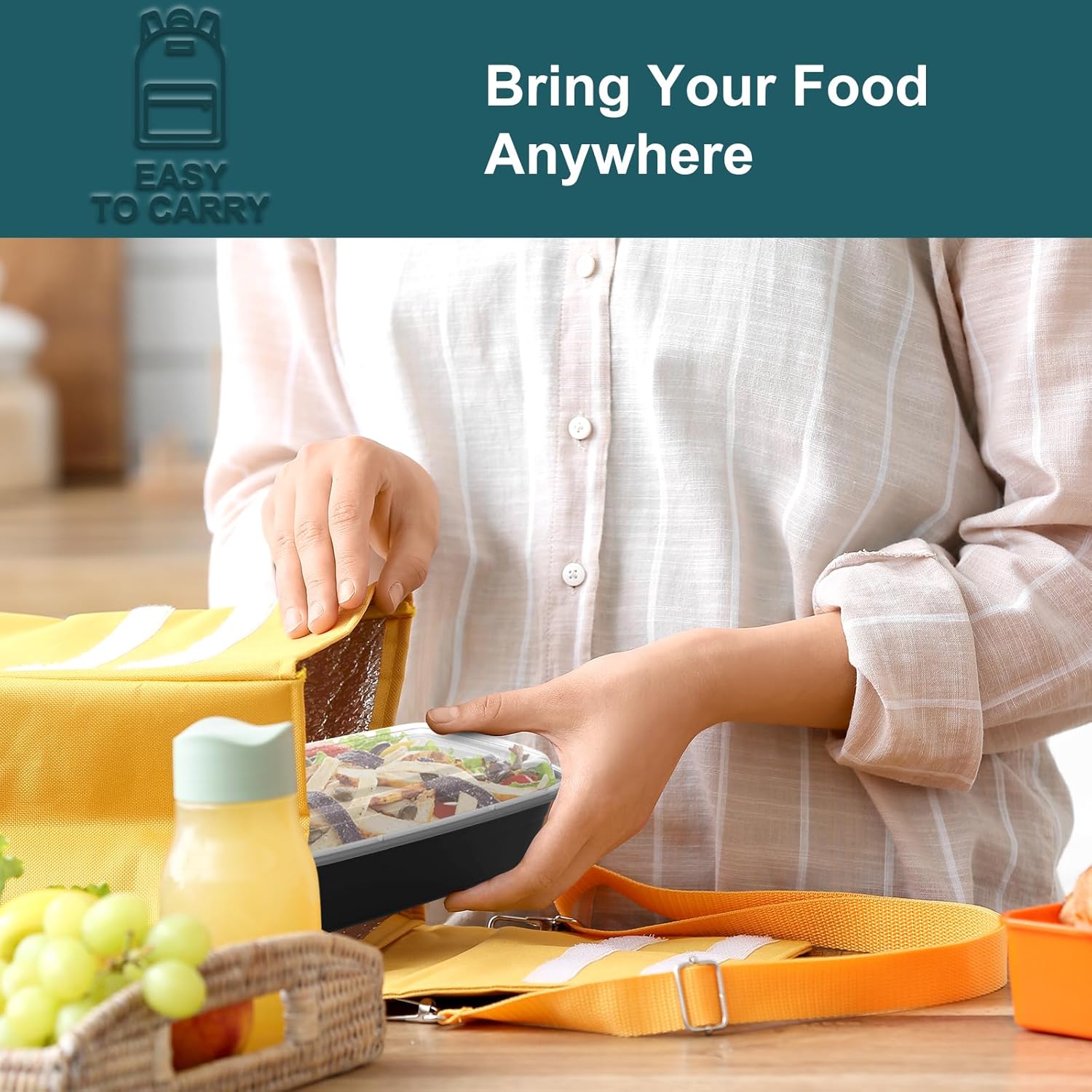 50 Pack Reusable Food Prep Containers - Image 7