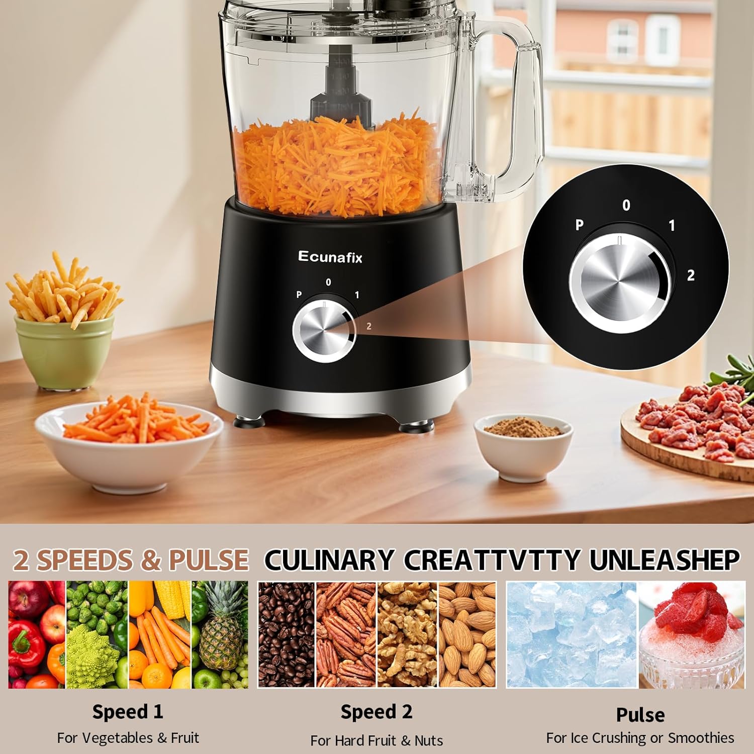 Food Processor and Vegetable Chopper 600W - Image 5