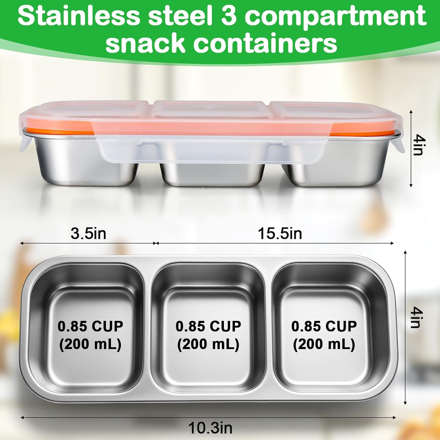 Juome Stainless Steel Snack Containers - Image 9