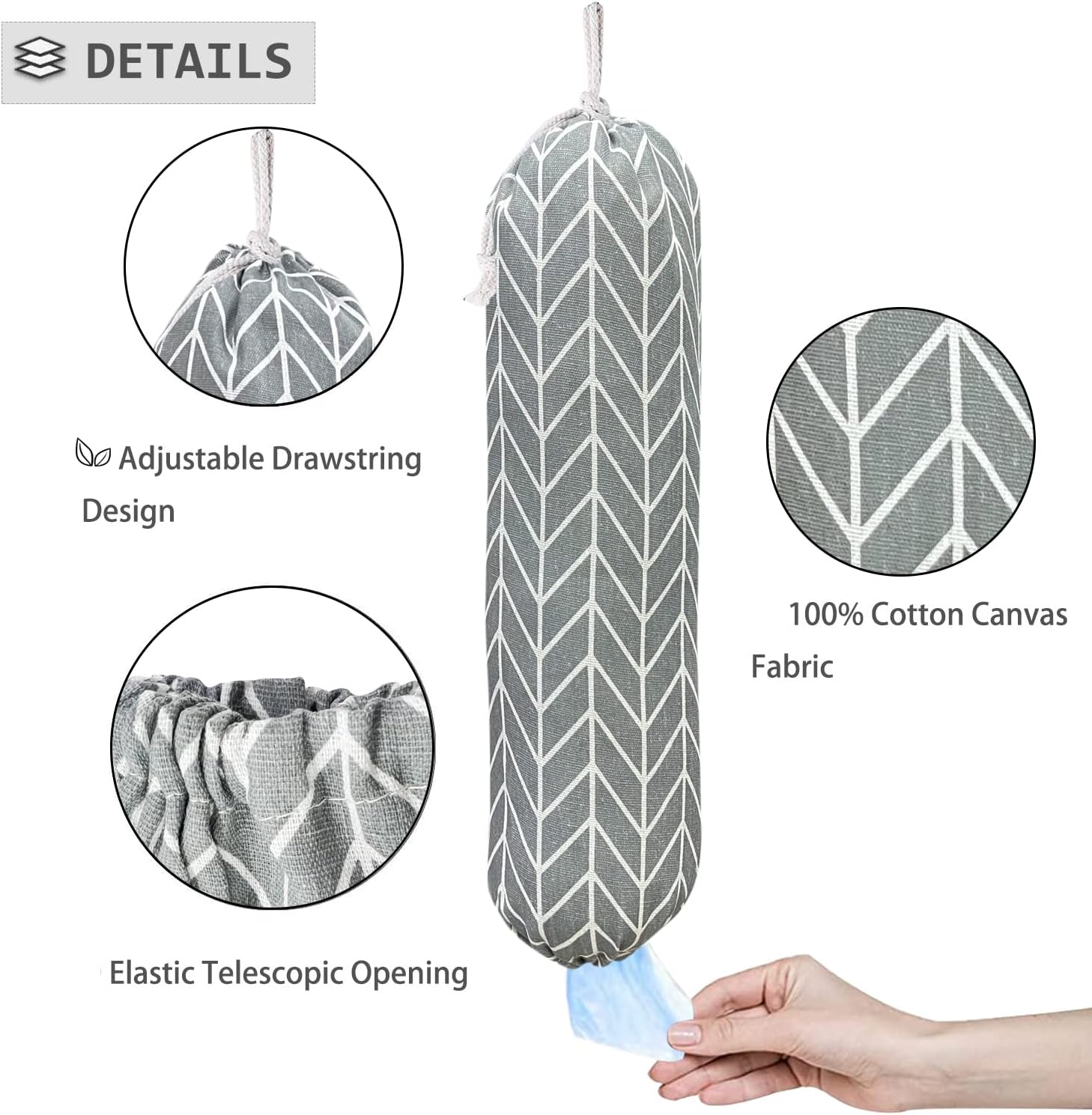 Wall Mount Grocery Bag Organizer - Image 4