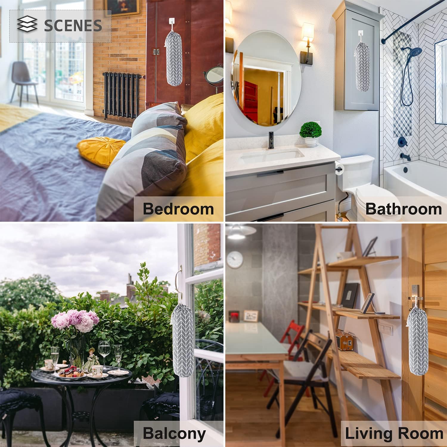 Wall Mount Grocery Bag Organizer - Image 8