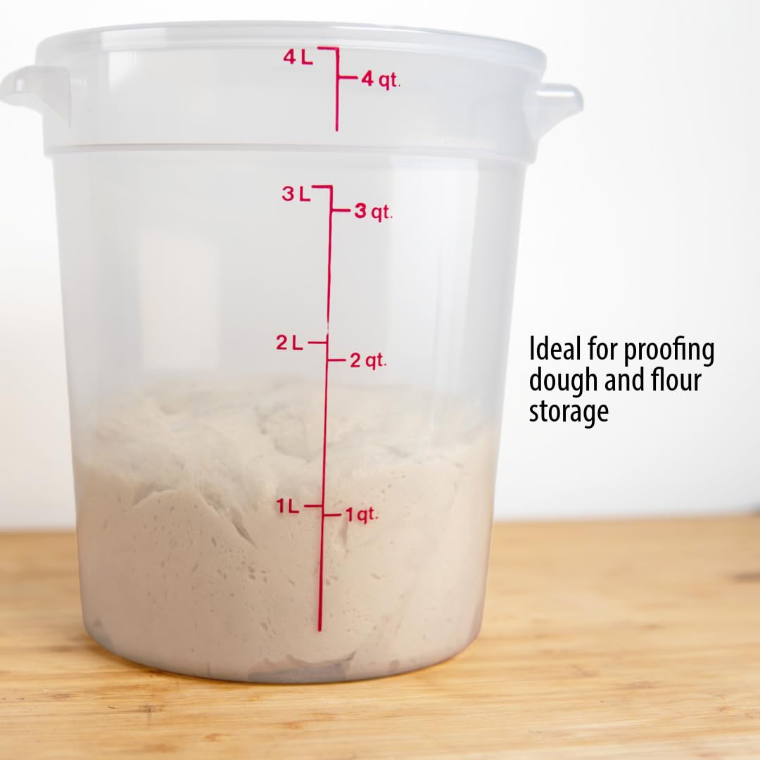 Cambro 4 Quart BPA-Free Food Storage Containers with Lids - Image 7