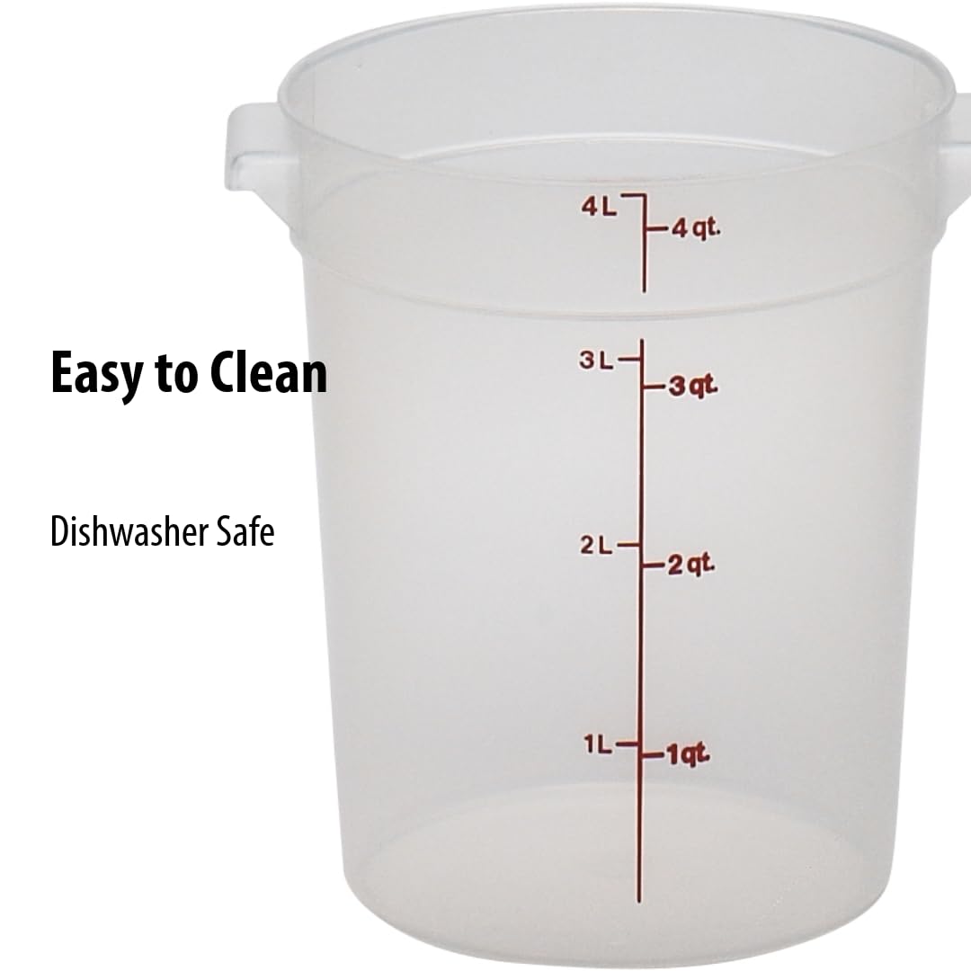 Cambro 4 Quart BPA-Free Food Storage Containers with Lids - Image 8