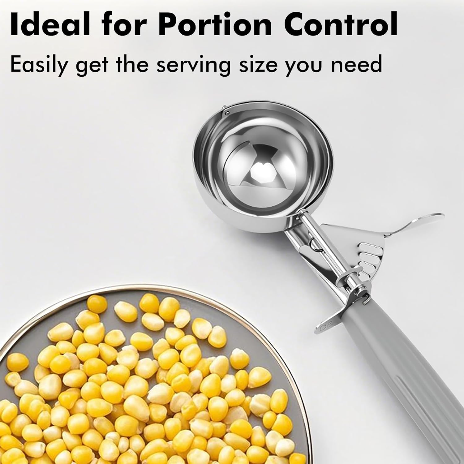 Ice Cream Scoop Set with Portion Control for Cookie Dough and Muffins - Image 5