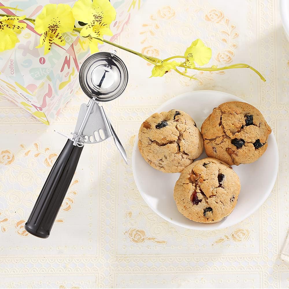 Ice Cream Scoop Set with Portion Control for Cookie Dough and Muffins - Image 9