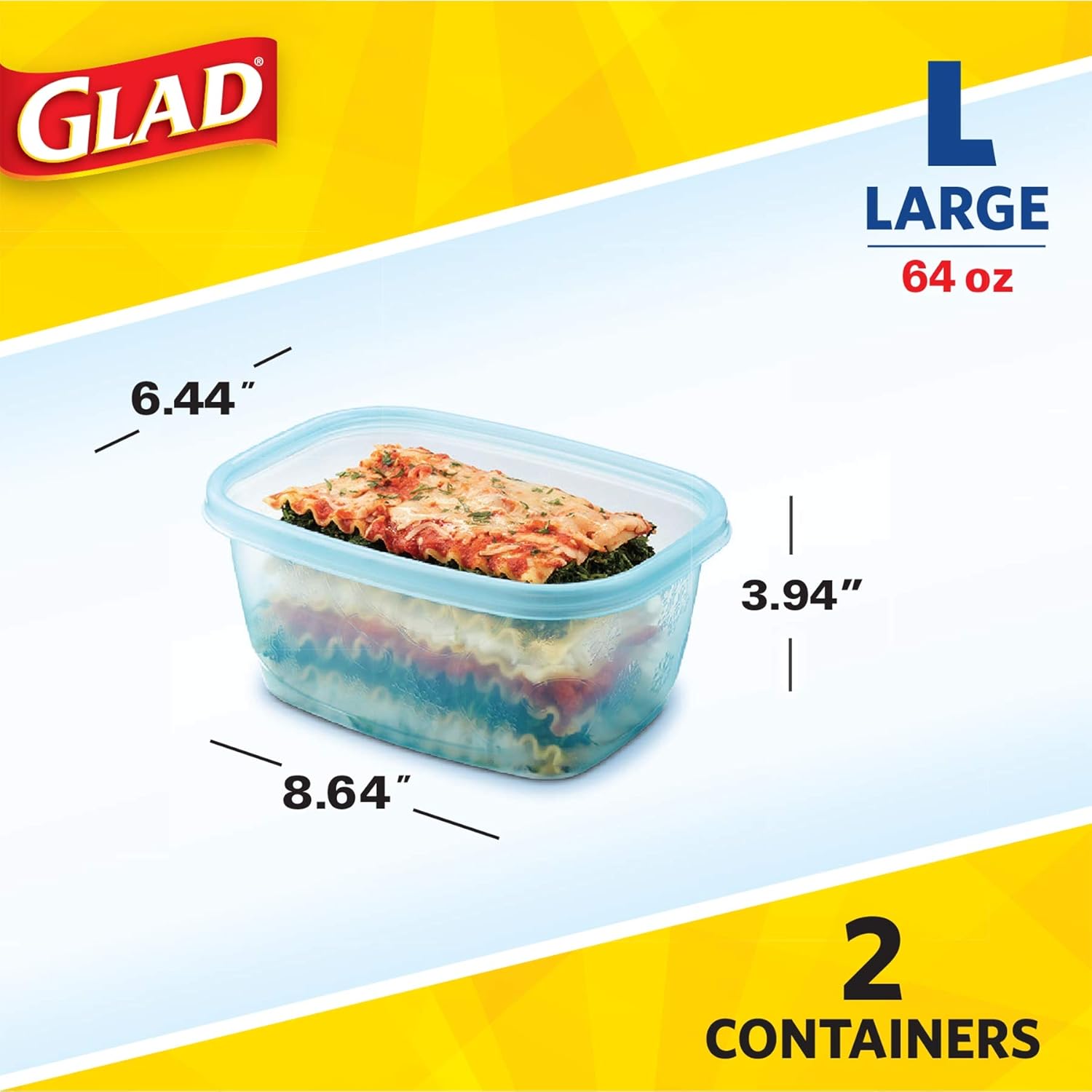Gladware Large Rectangle Food Storage Containers - Image 6