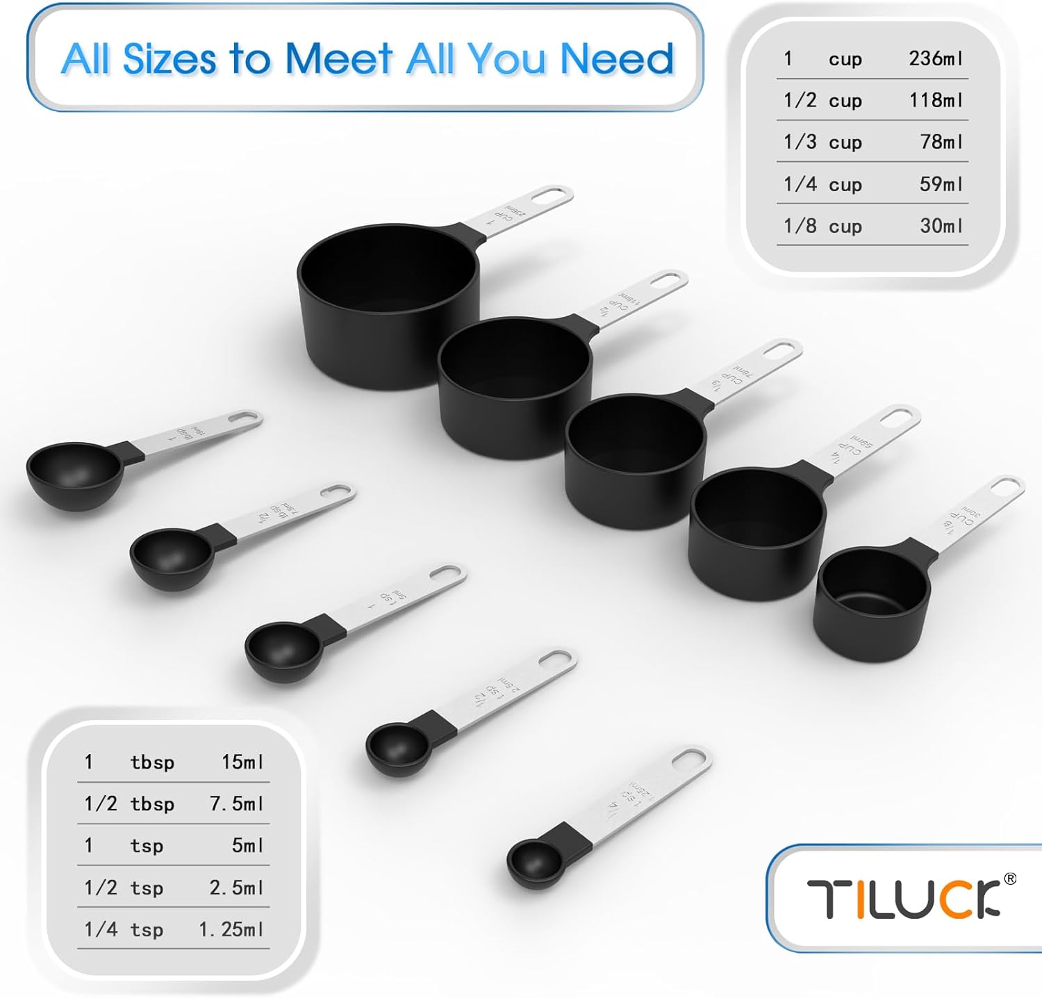 TILUCK Measuring Cups & Spoons Set - Image 4
