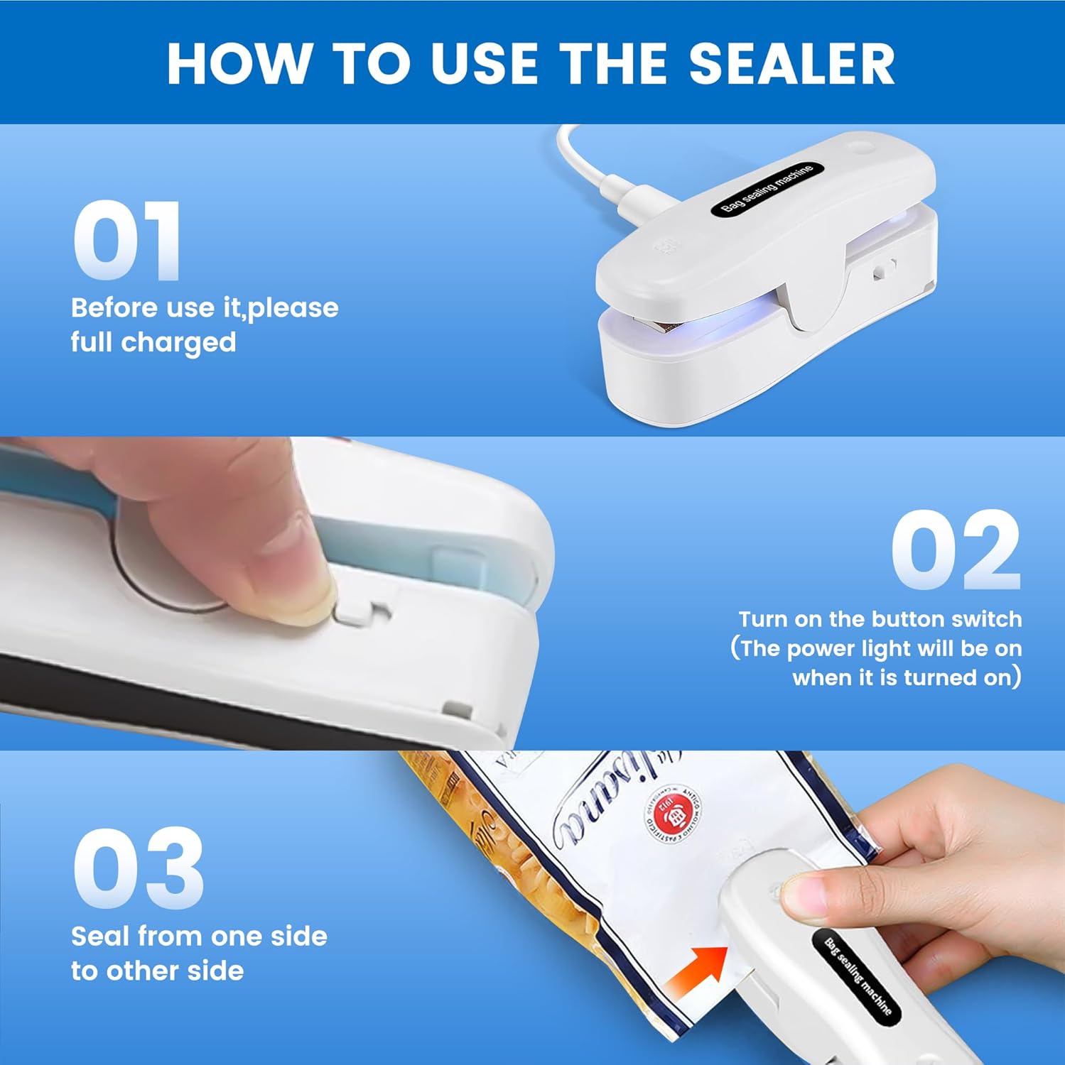 Mini Bag Sealer with Cutter - Image 7
