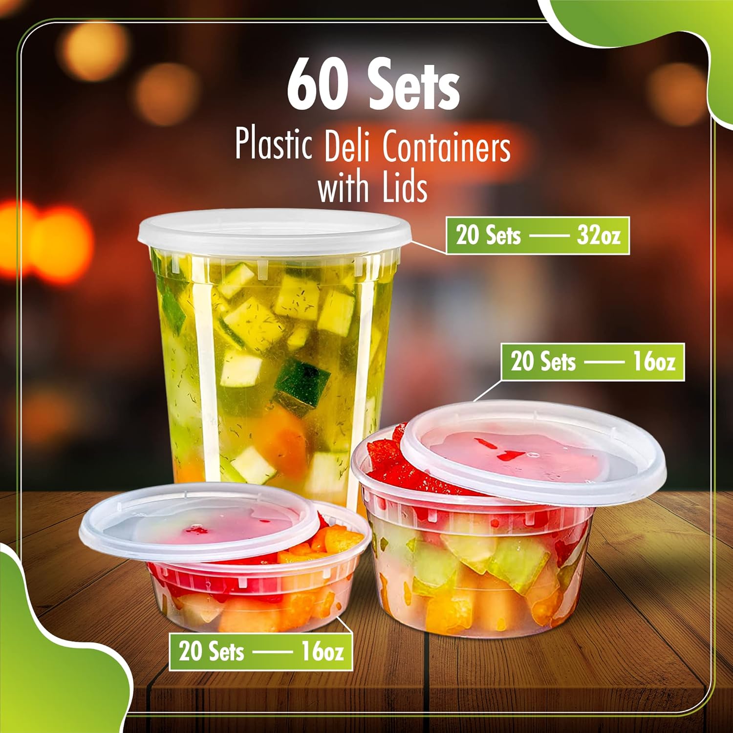 Deli Containers with Leakproof Lids - Image 4