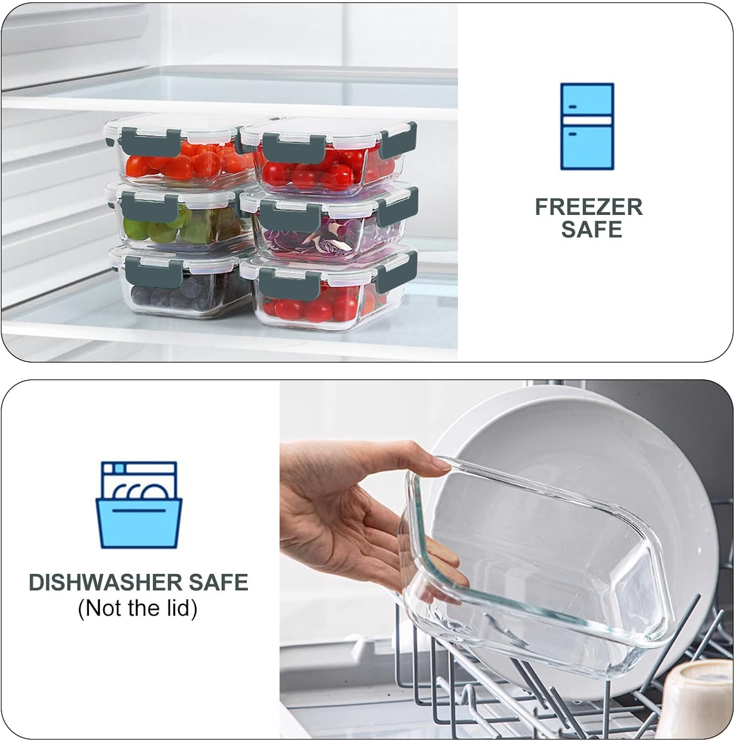 Glass Meal Prep Containers with Lids - Image 5