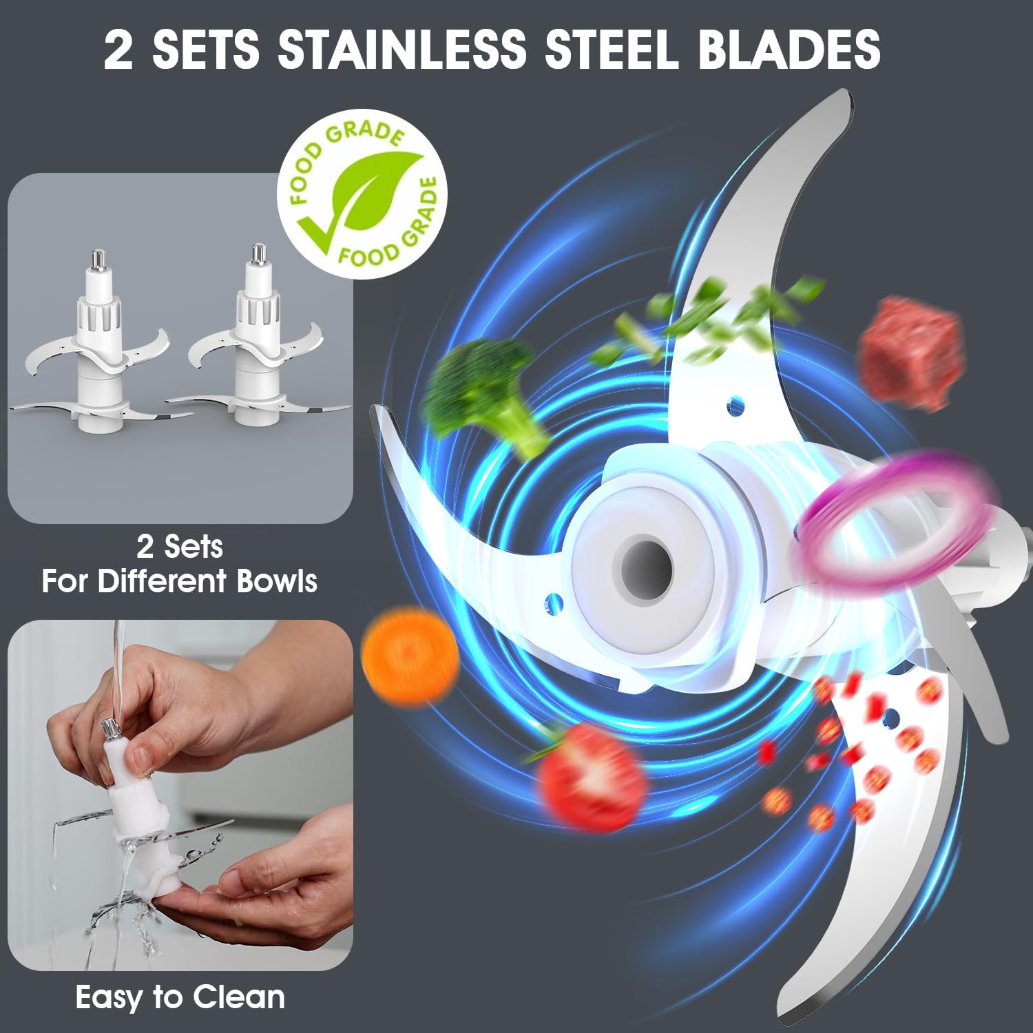 Electric Mini Food Chopper & Meat Grinder - Image 5