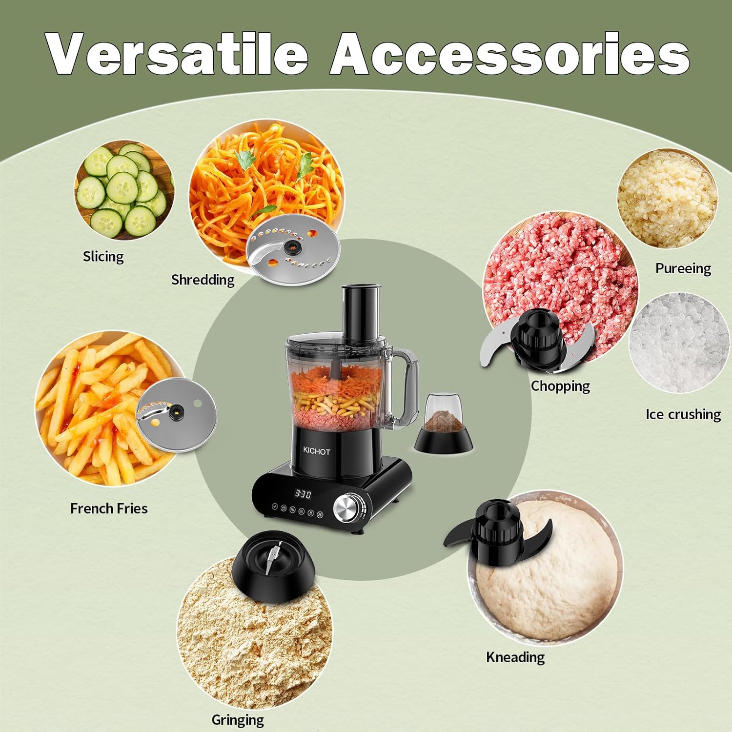 12 Cup Food Processor & Vegetable Chopper - Image 3