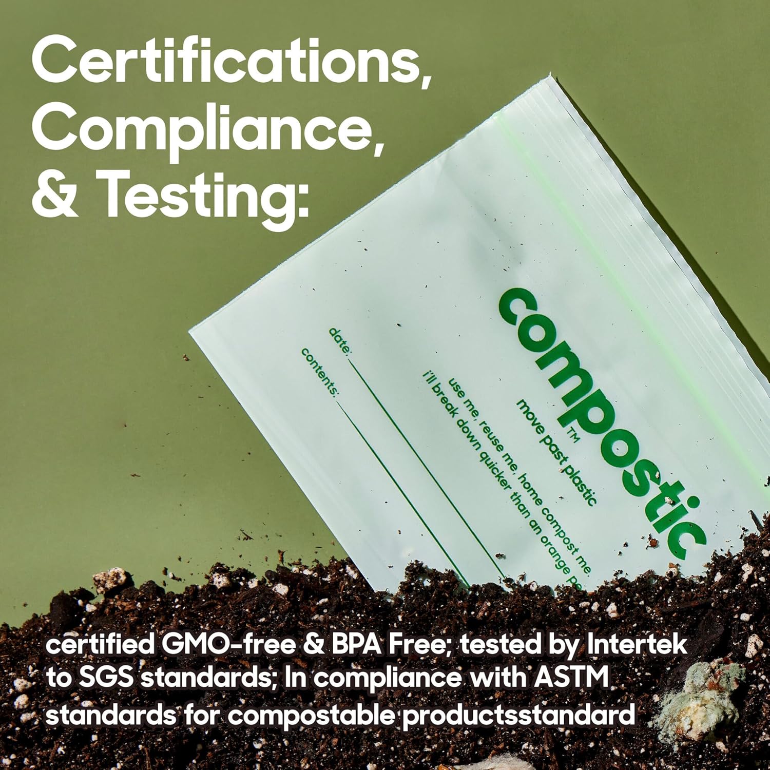 Home Compostable Resealable Gallon Bags - Image 7