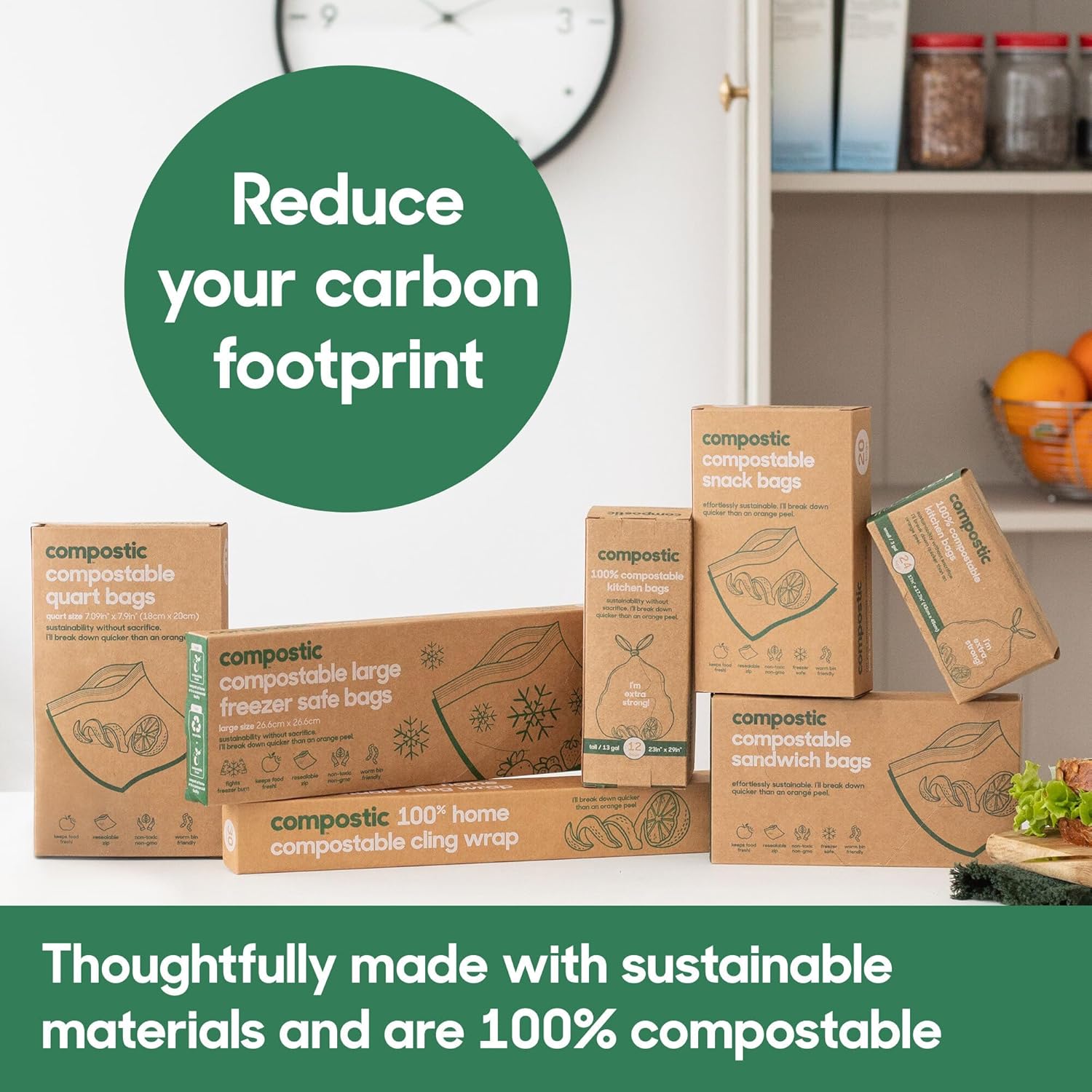 Home Compostable Resealable Gallon Bags - Image 10