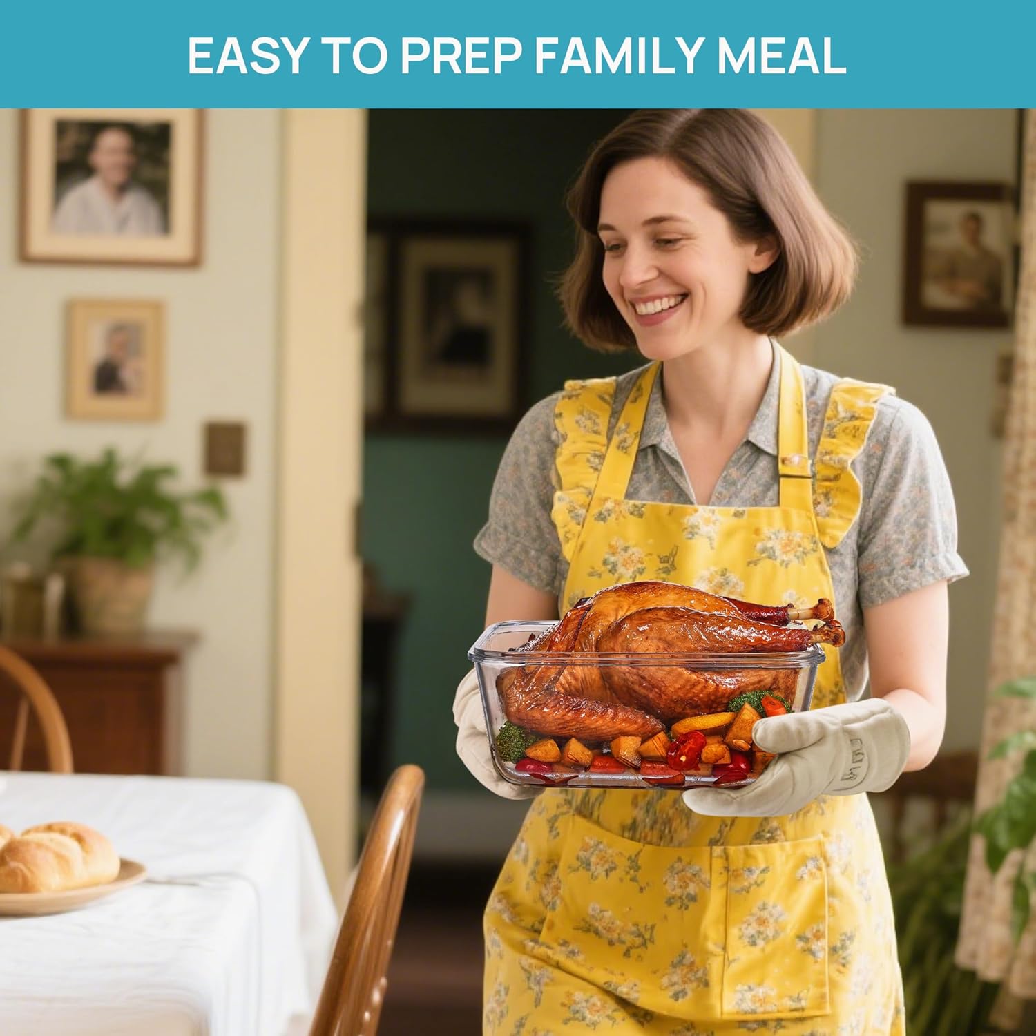 Large Glass Food Storage Containers with Airtight Lids - Image 4