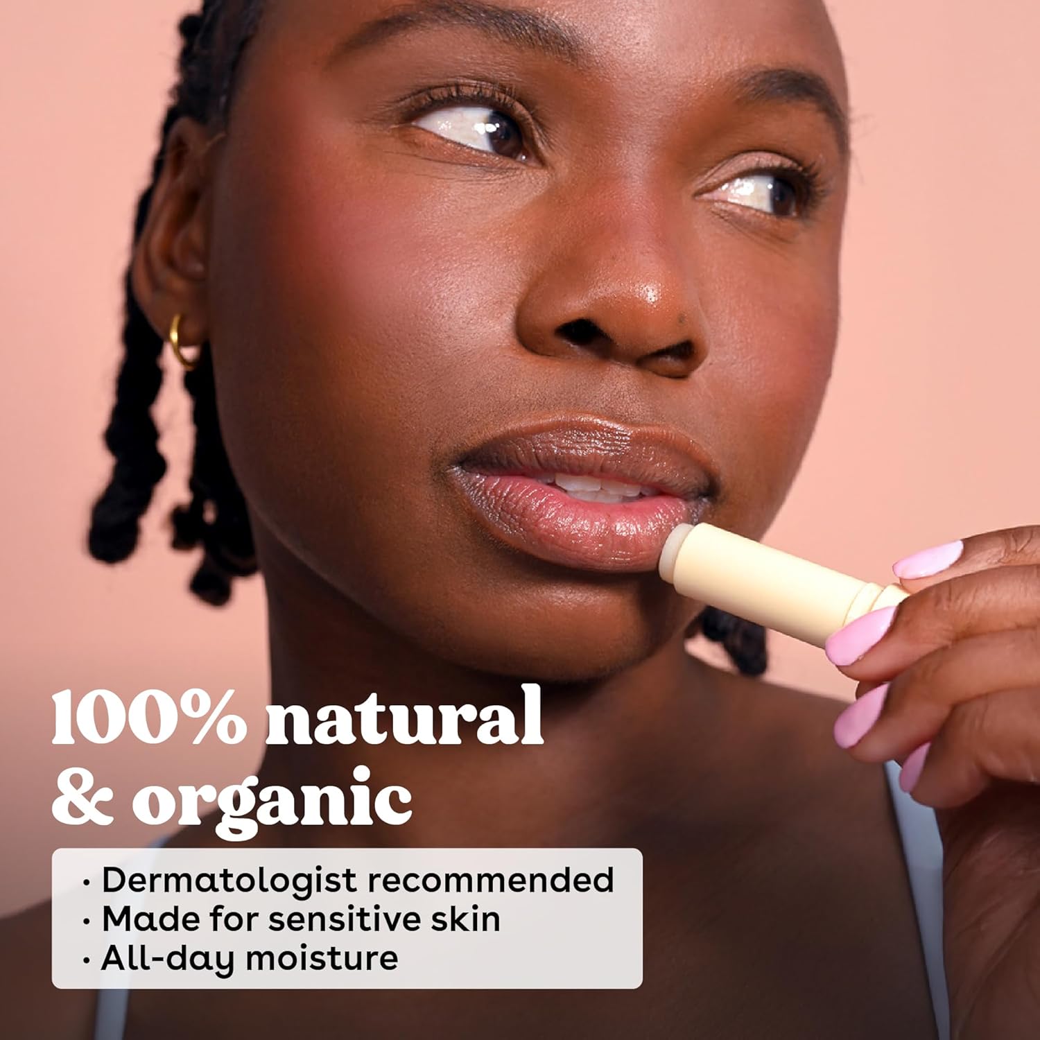 EOS 100% Natural Lip Balm Strawberry Sorbet - Image 4