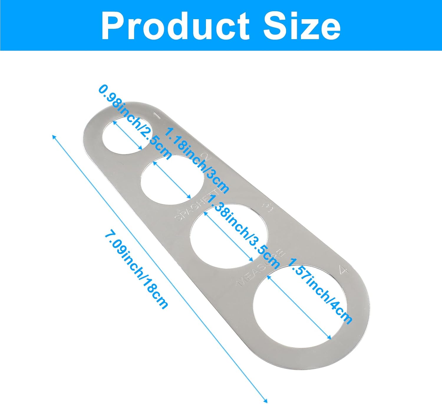 Stainless Steel Pasta Measuring Tool - Image 4