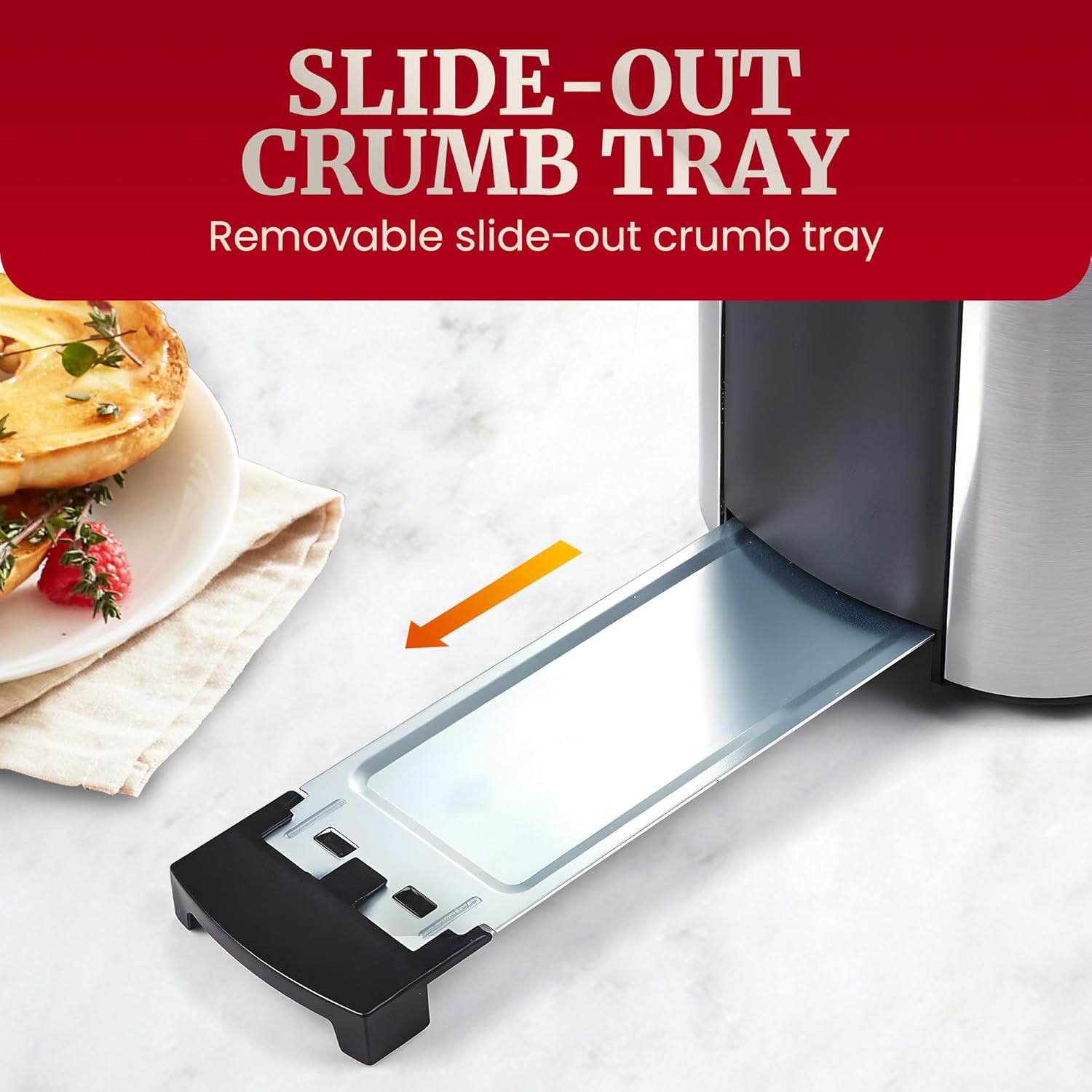 Elite Gourmet 4 Slice Long Slot Toaster - Image 9