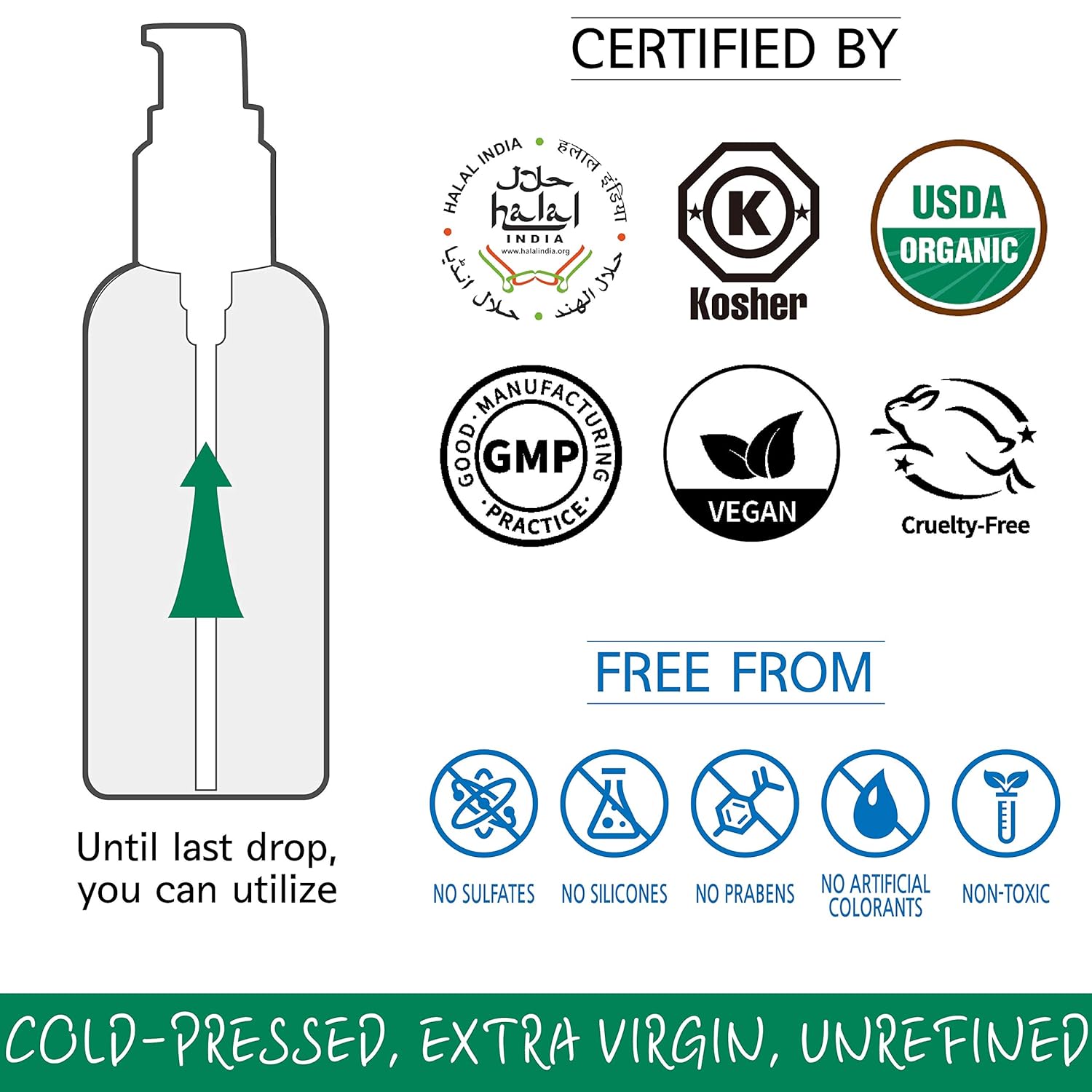 USDA Organic Moringa Oil for Face, Body, Hair - Image 5