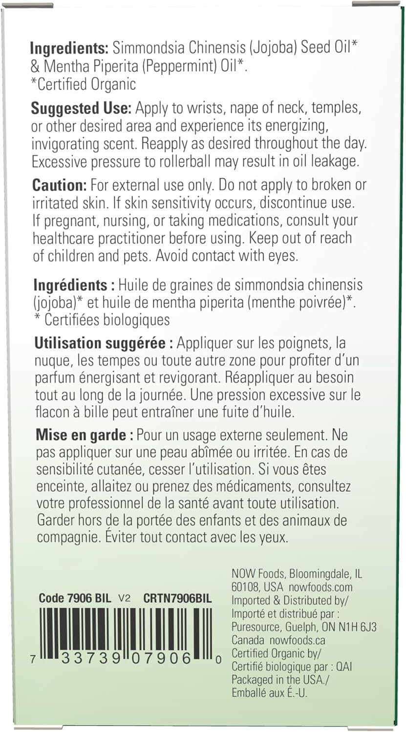 NOW Foods Peppermint Roll-On Essential Oil - Image 3