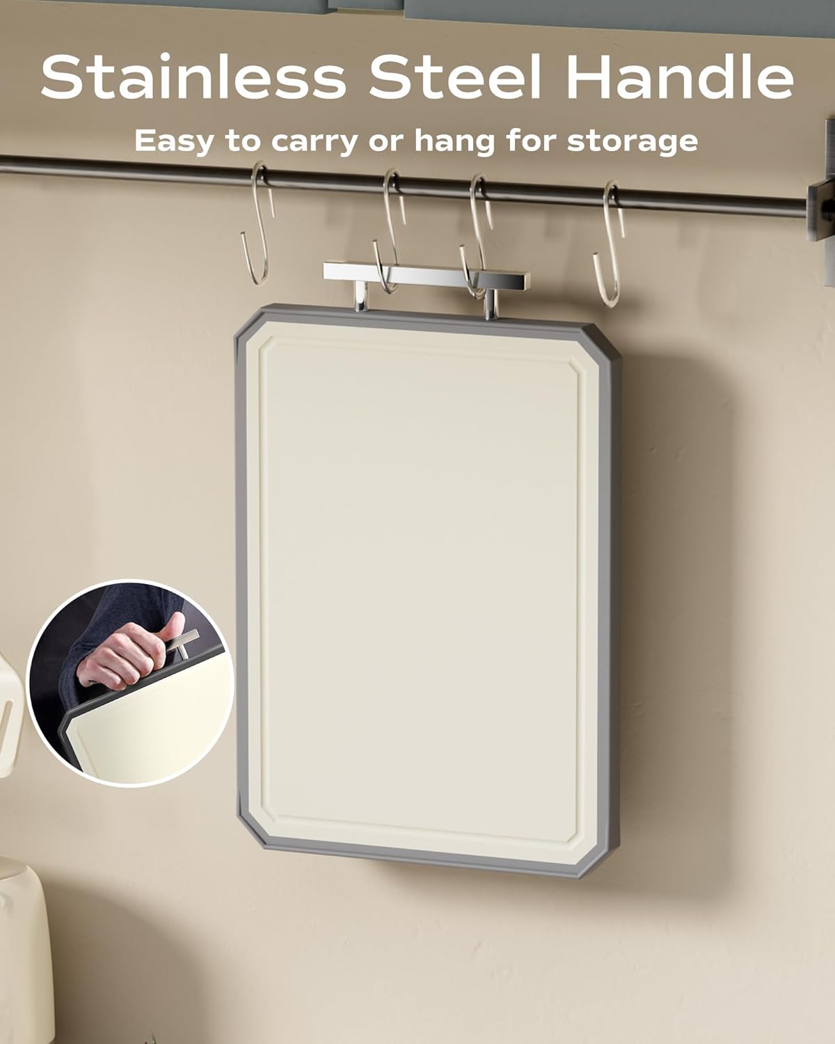 SNOWCLAD Double Sided Stainless Steel Cutting Board - Image 6