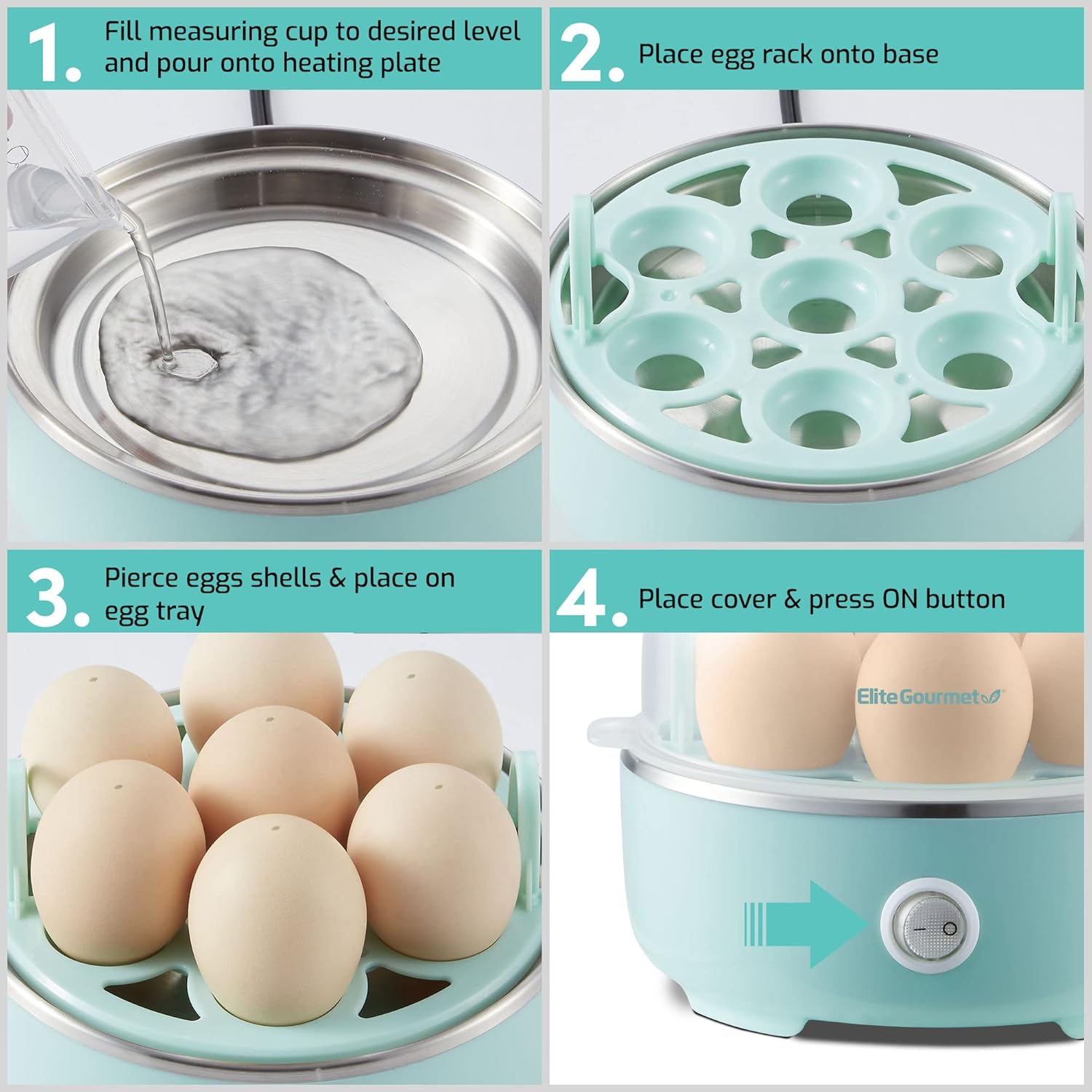 Electric Egg Cooker with 7-Egg Capacity and Auto Shut-Off - Image 5