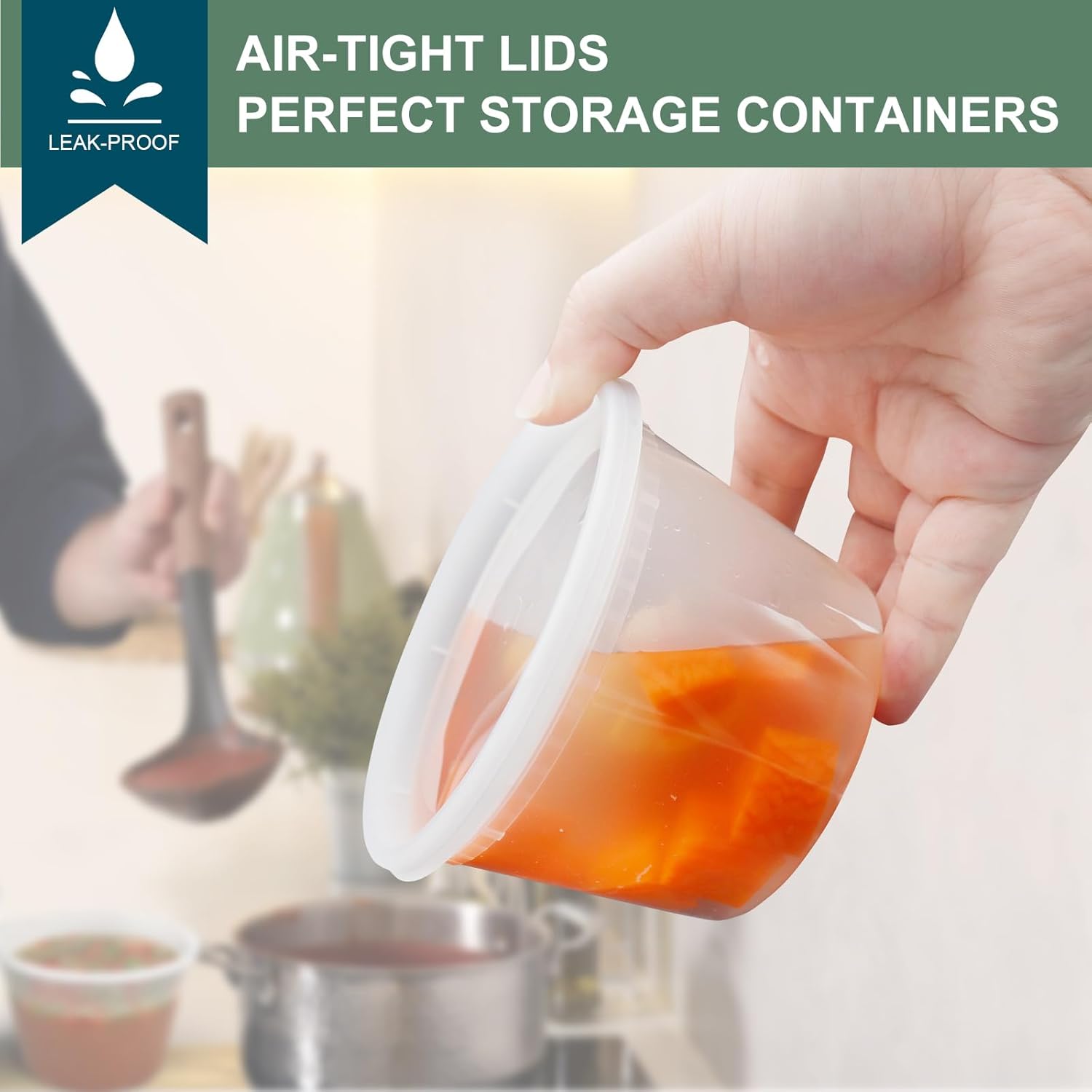 Deli Containers with Lids 16 oz [24 Set] - Image 4