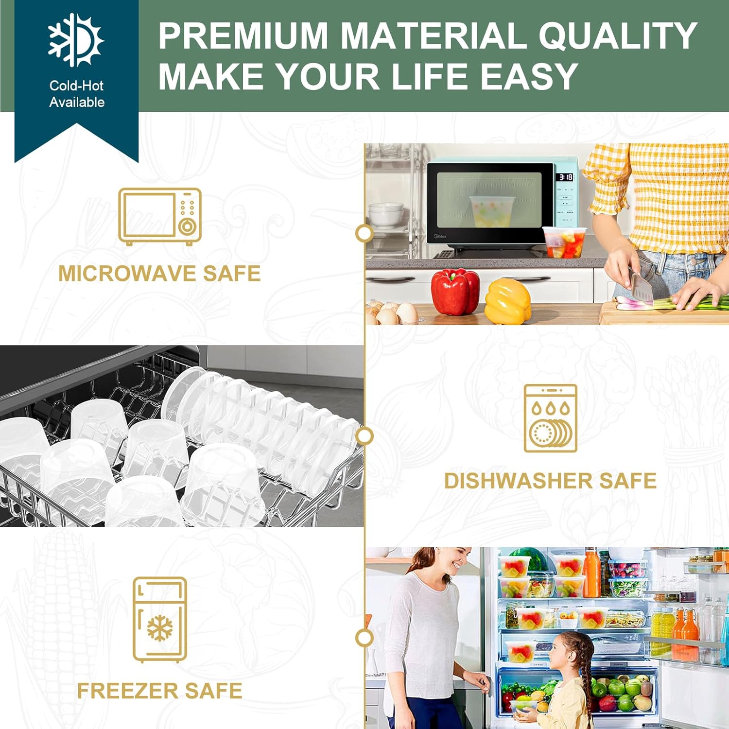 Deli Containers with Lids 16 oz [24 Set] - Image 7