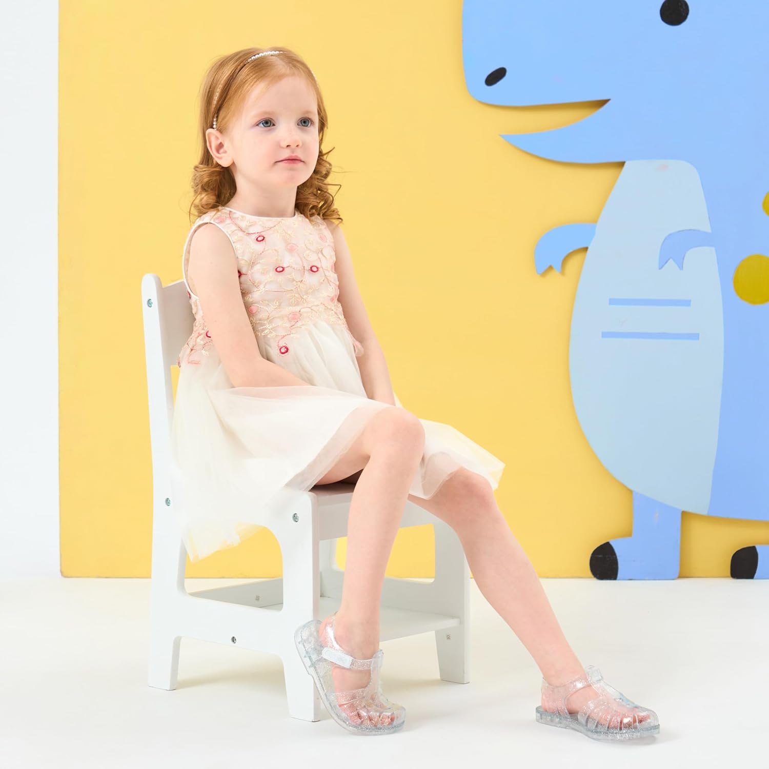 Girls Jelly Sandals Summer Costume Princess Dress Flat Breathable Waterproof Fisherman Gladiator Shoes - Image 8