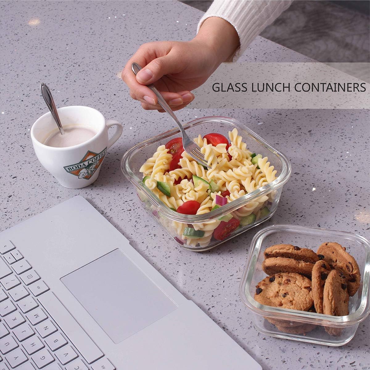 18 Piece Glass Food Storage Containers Set with Lids - Image 8