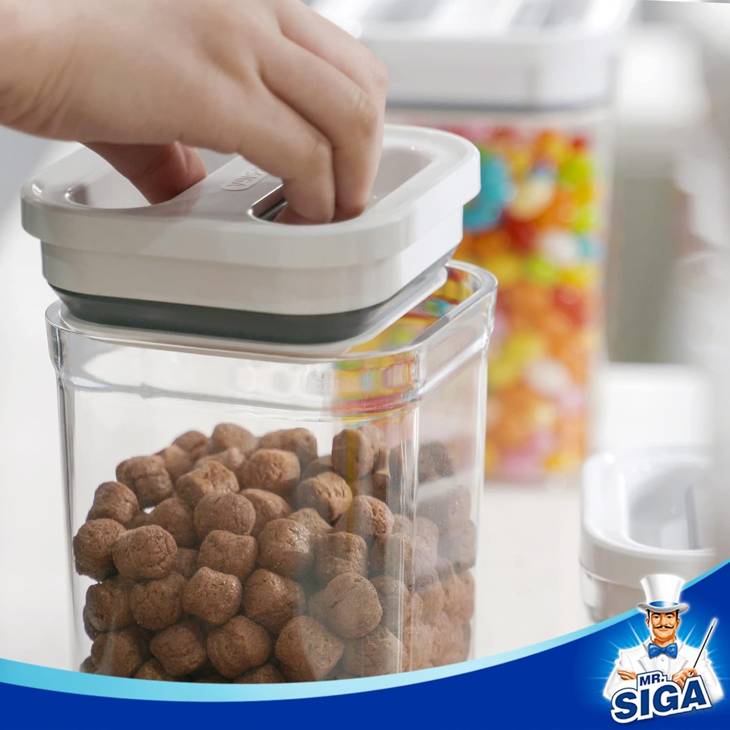 MR.SIGA 4 Pack Airtight Food Storage Container Set - Image 5
