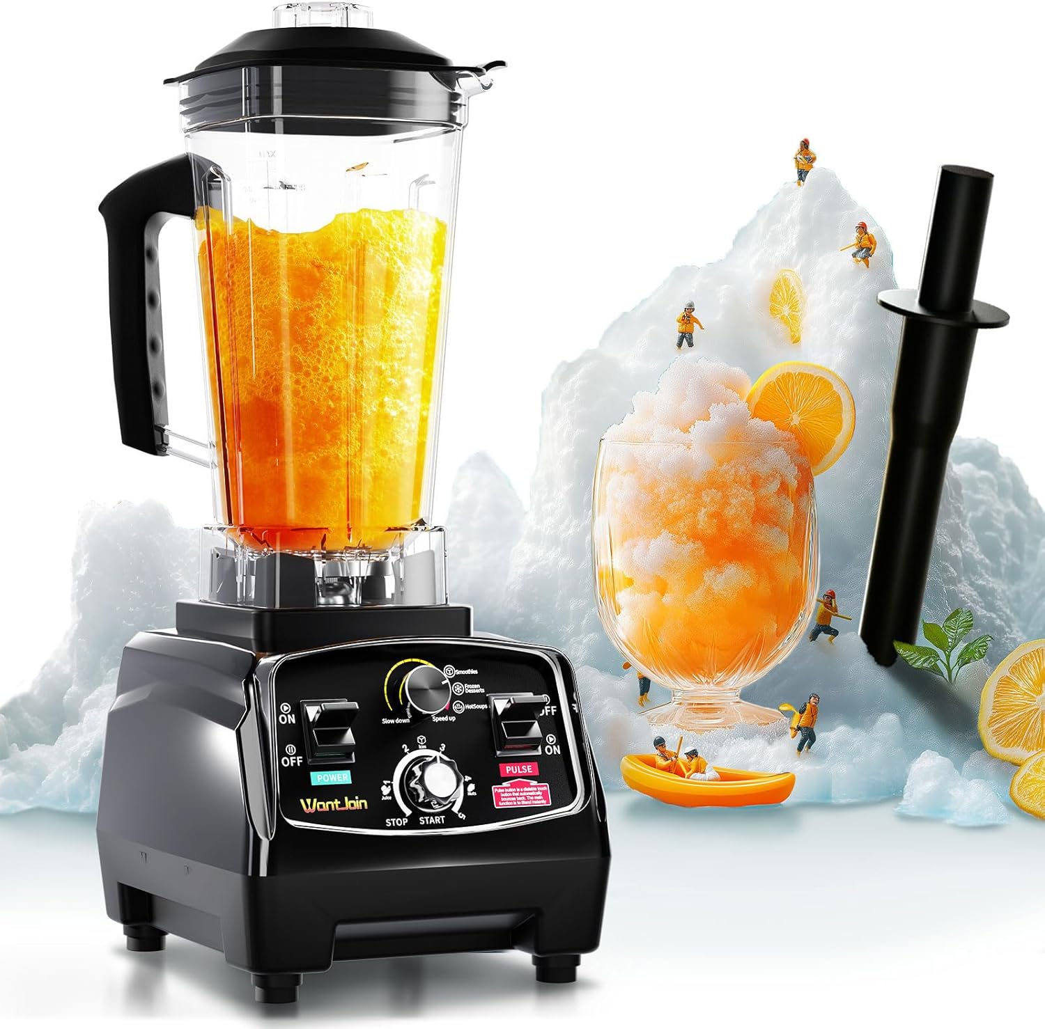 Professional Commercial Blender 68oz 1800W TIMER For Kitchen - Image 3