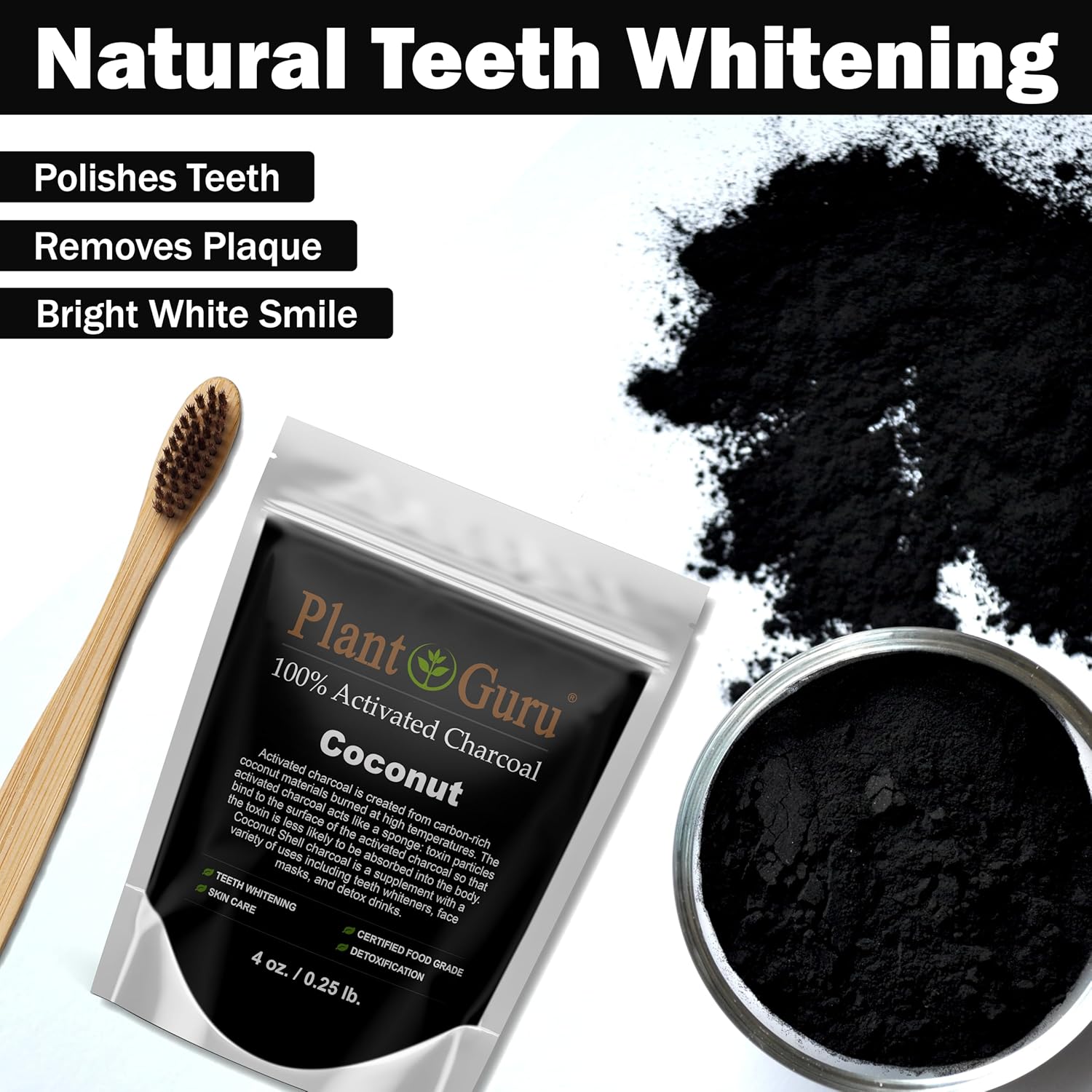 Activated Charcoal Powder for Teeth Whitening and Detoxification - Image 4