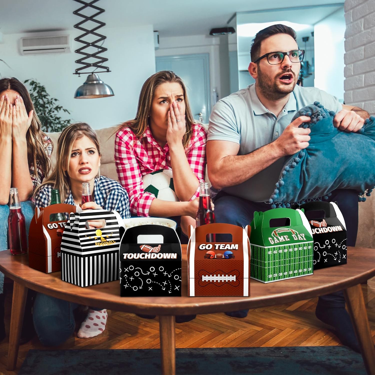 Football Party Treat Boxes Sports Theme Football Party Favors Box - Image 7