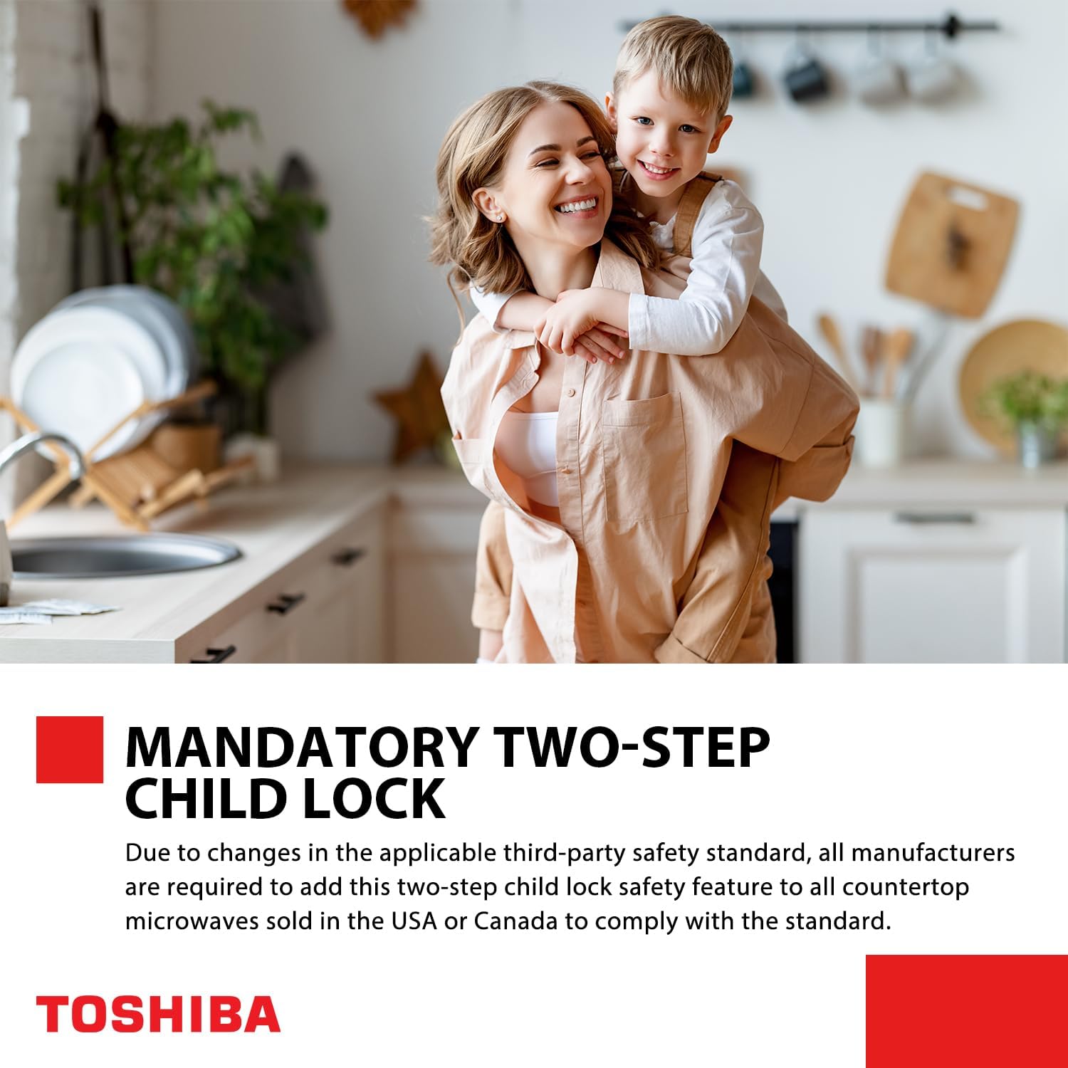 TOSHIBA 0.9 Cu Ft Black Stainless Steel Small Microwave Oven - Image 9