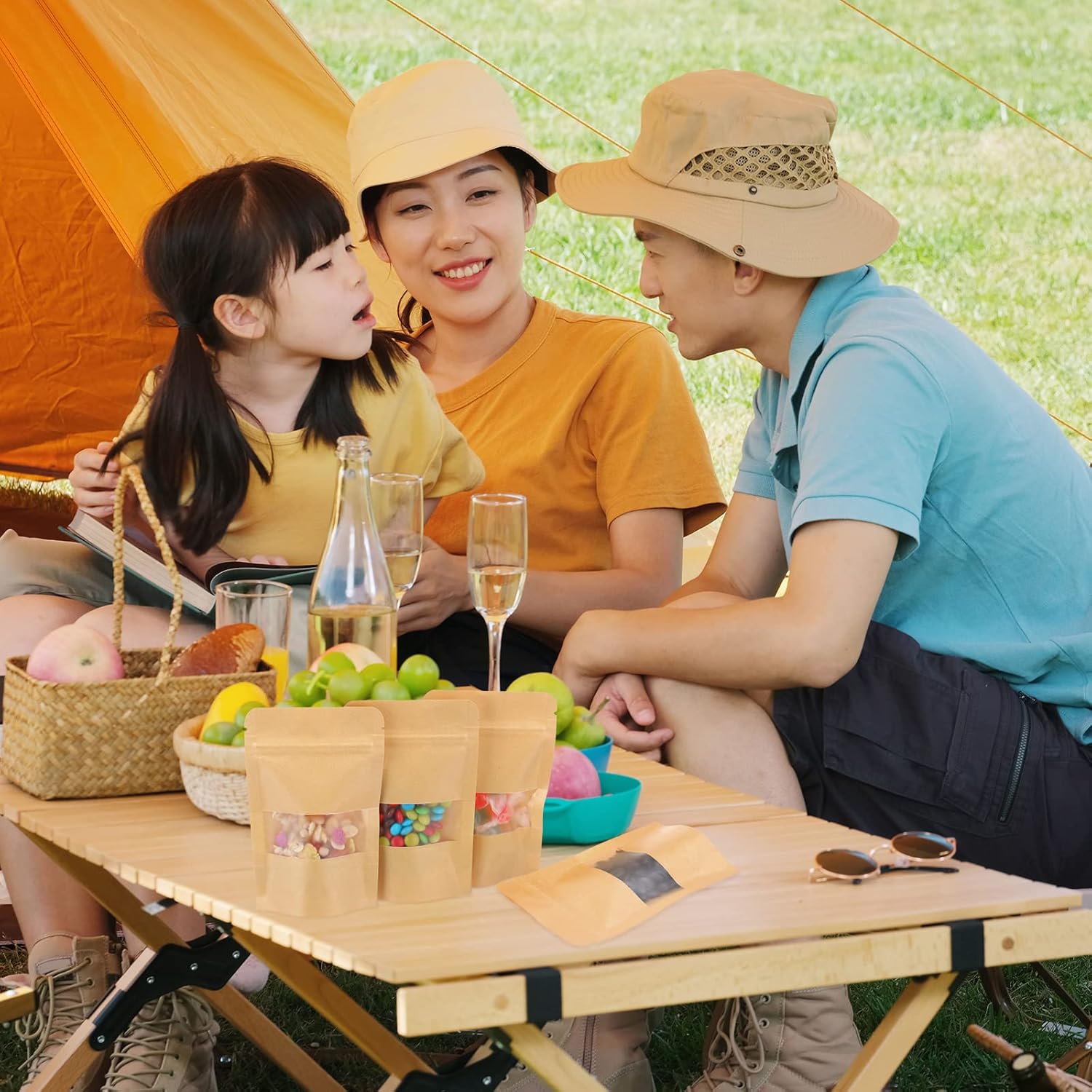 Kraft Stand Up Paper Pouches with Zipper Lock - Image 7