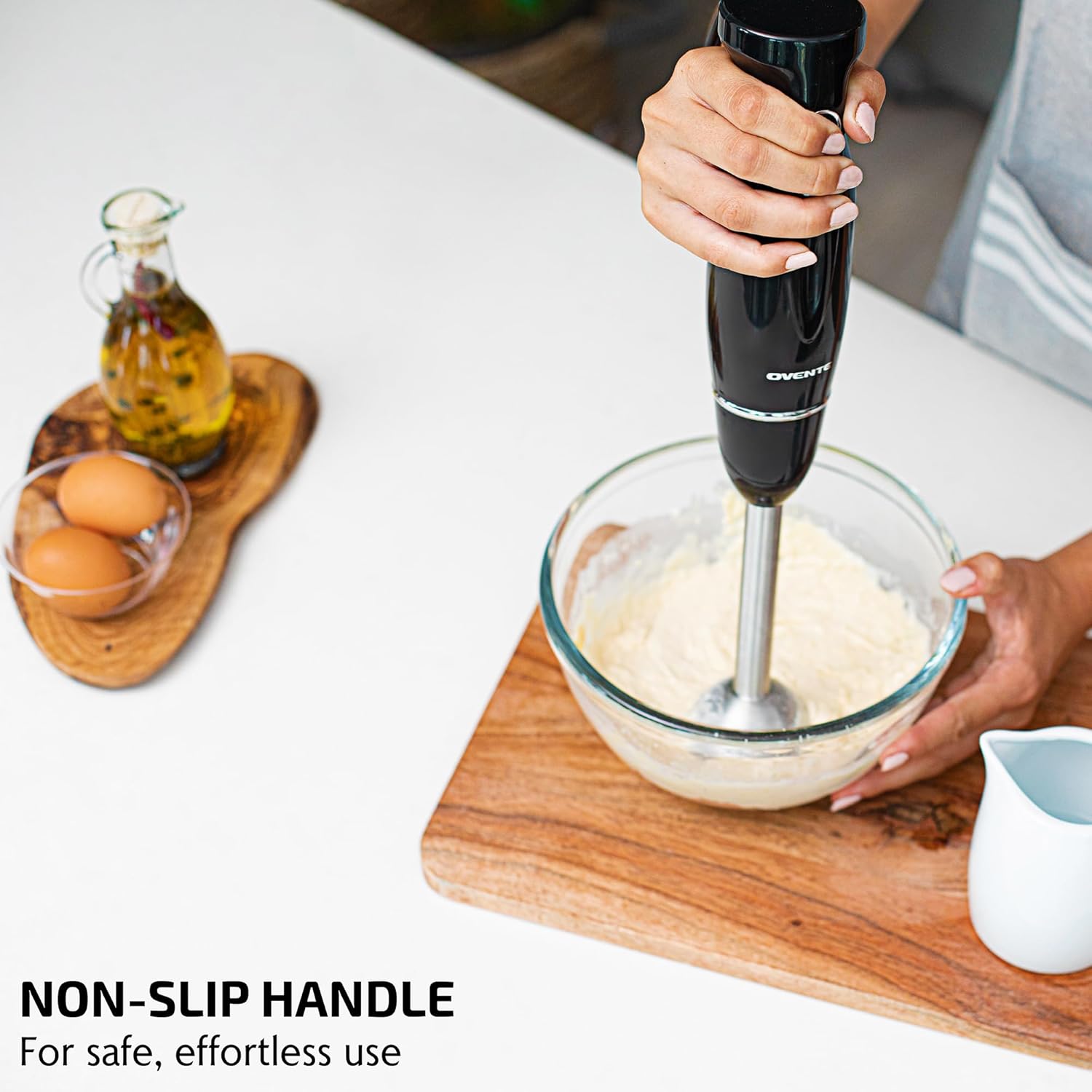 OVENTE Immersion Hand Blender 300W Electric Stick Mixer - Image 4