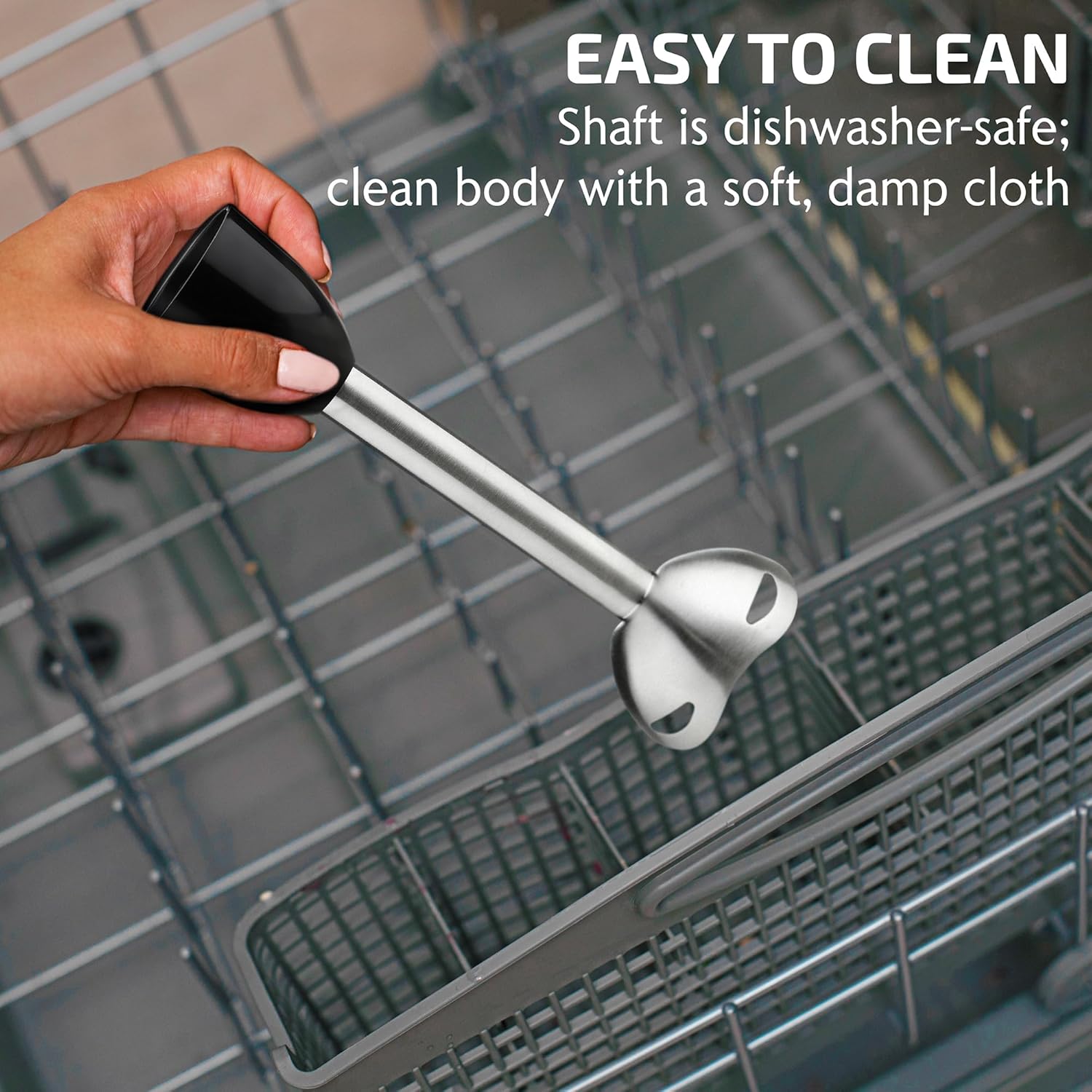 OVENTE Immersion Hand Blender 300W Electric Stick Mixer - Image 6