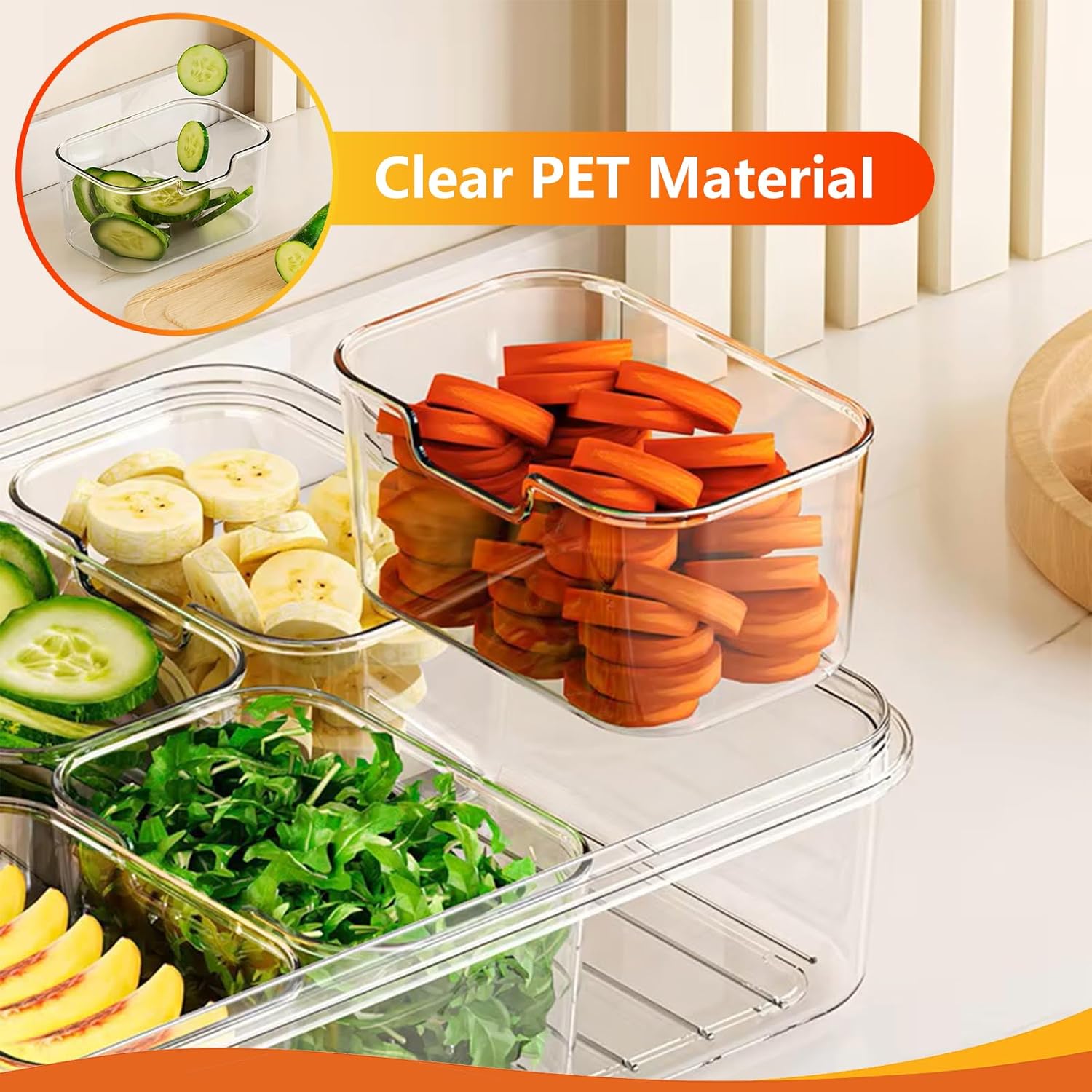 Portable Snack Containers Box 8 Compartment Divided Serving Tray with Lid and Handle - Image 5