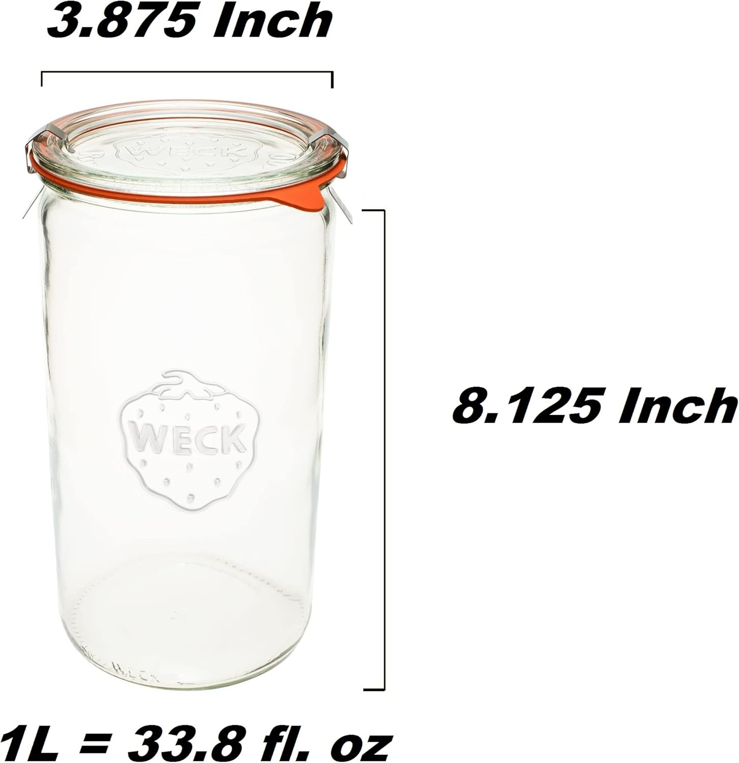 WECK Transparent Glass Eco-Friendly Jars with Air Tight Seal - Image 3