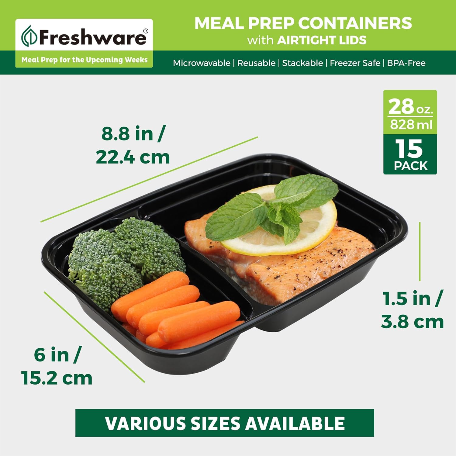 Freshware Meal Prep Containers - Image 5