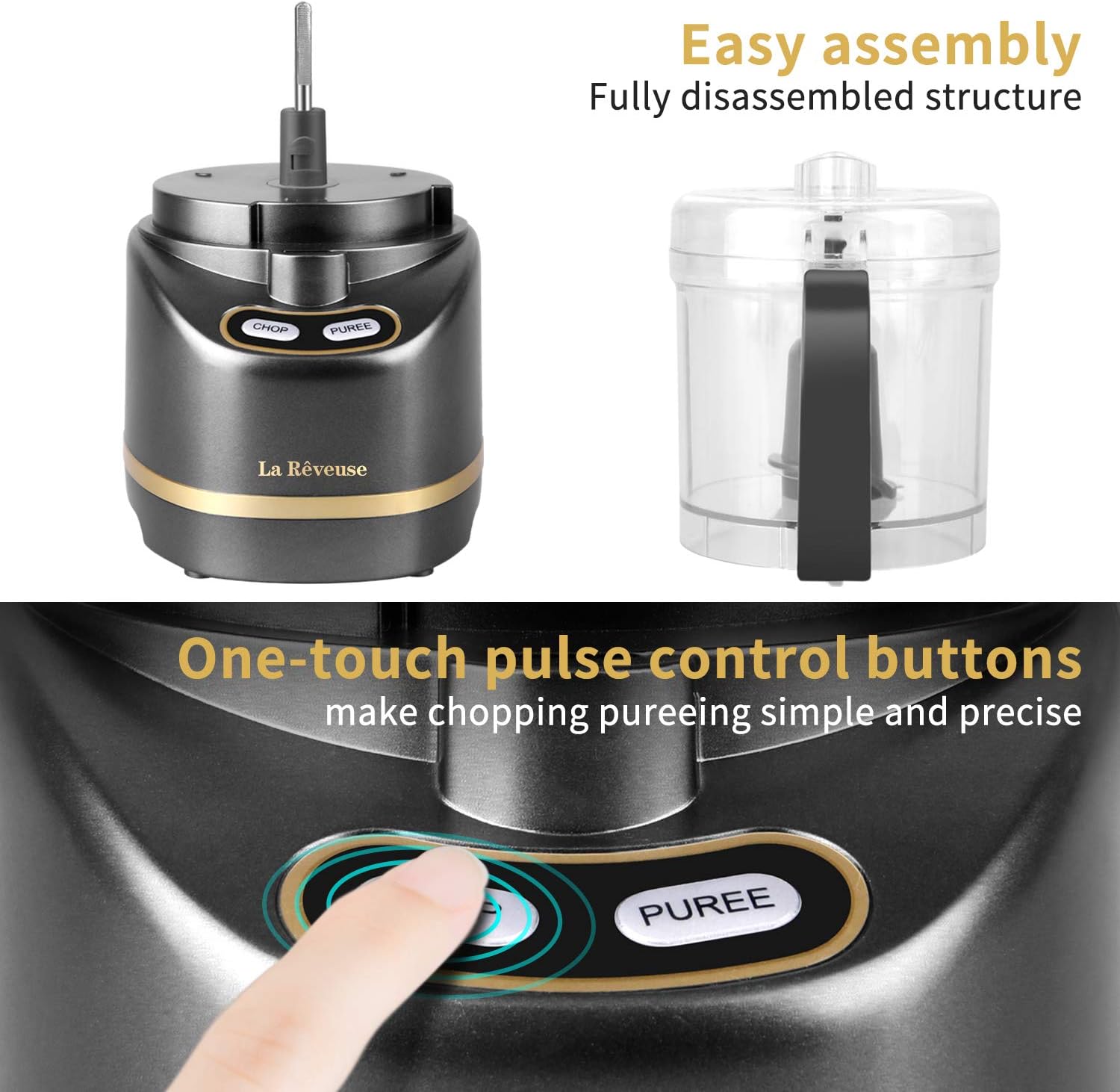 La Reveuse Electric Mini Food Processor - Image 5