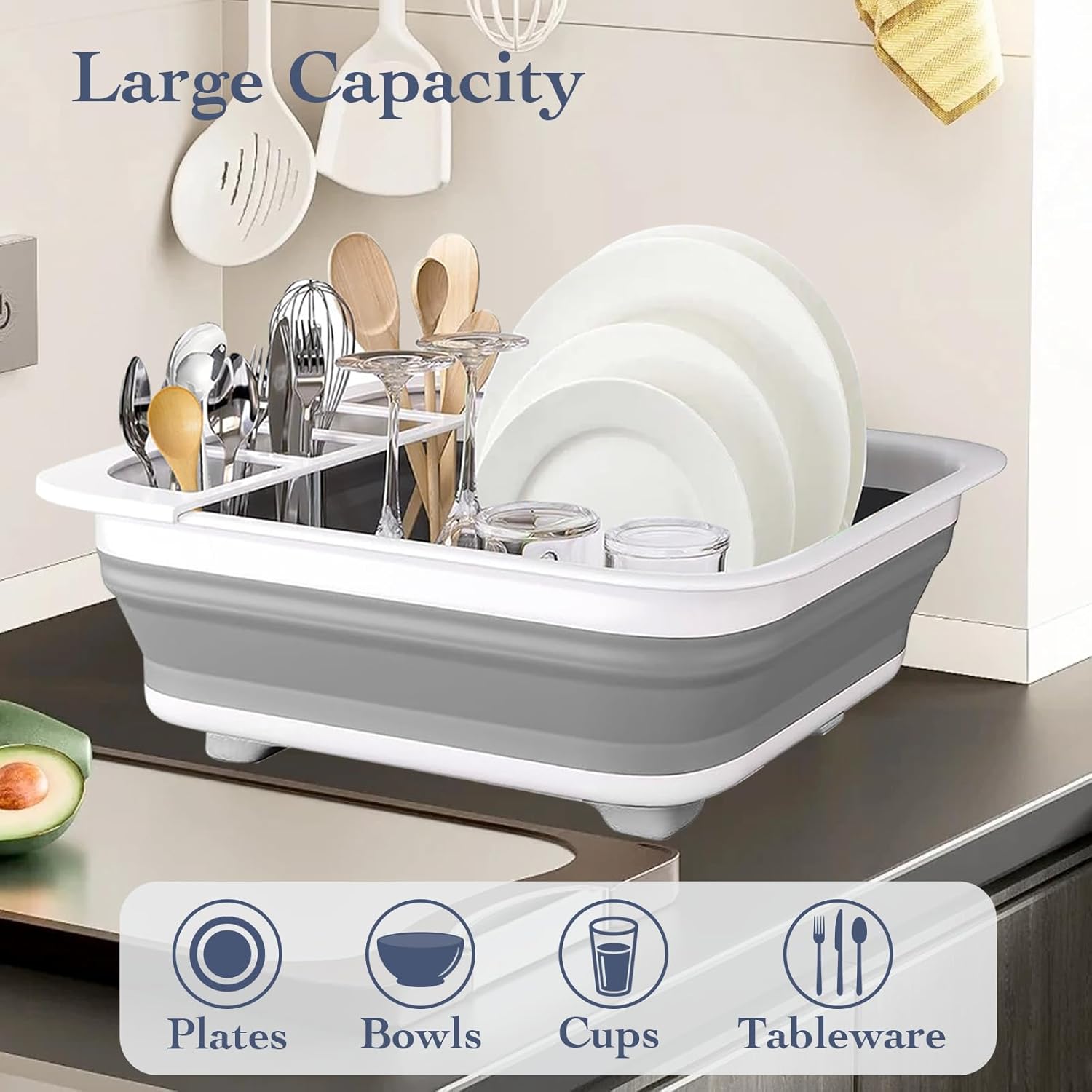 Portable Collapsible Dish Rack - Image 3