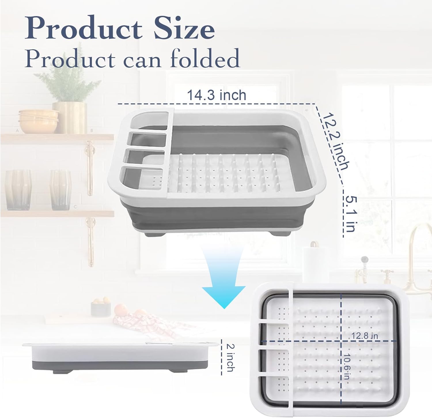 Portable Collapsible Dish Rack - Image 5