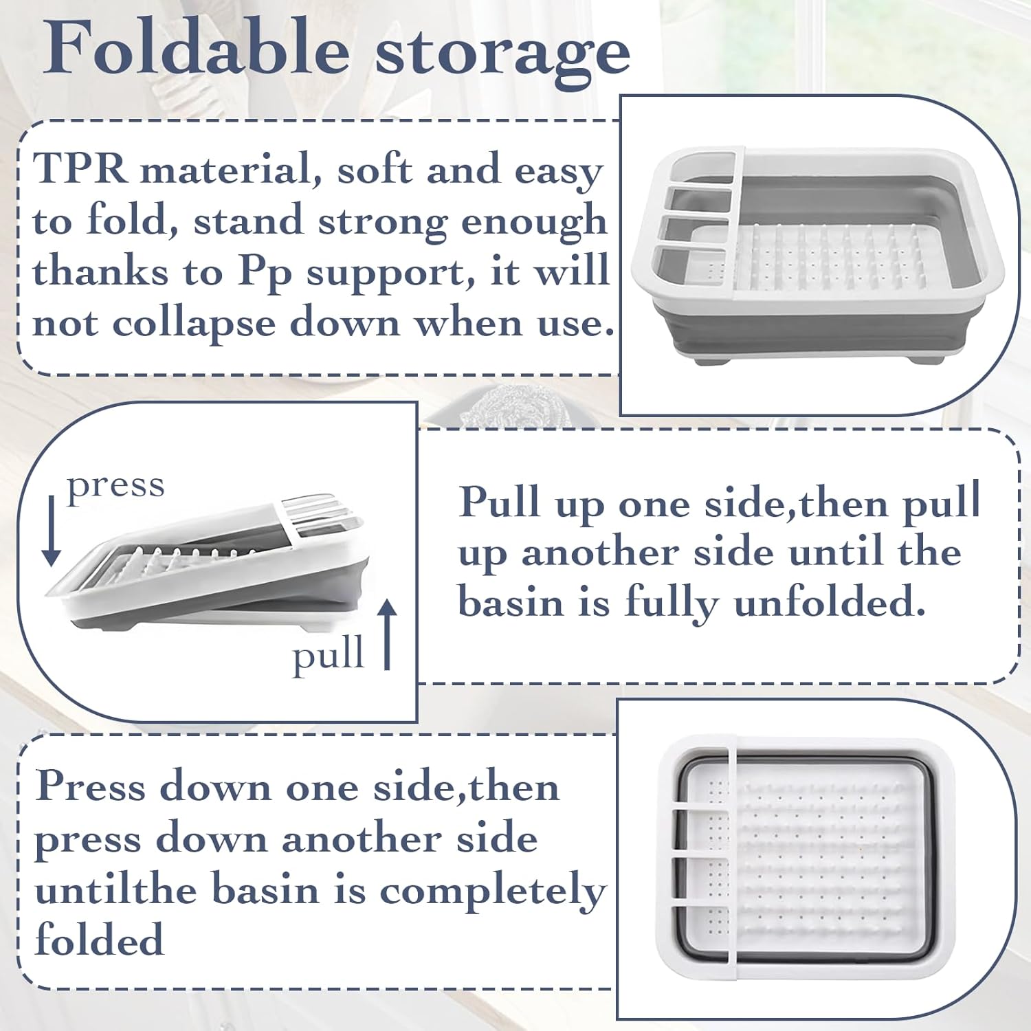 Portable Collapsible Dish Rack - Image 6